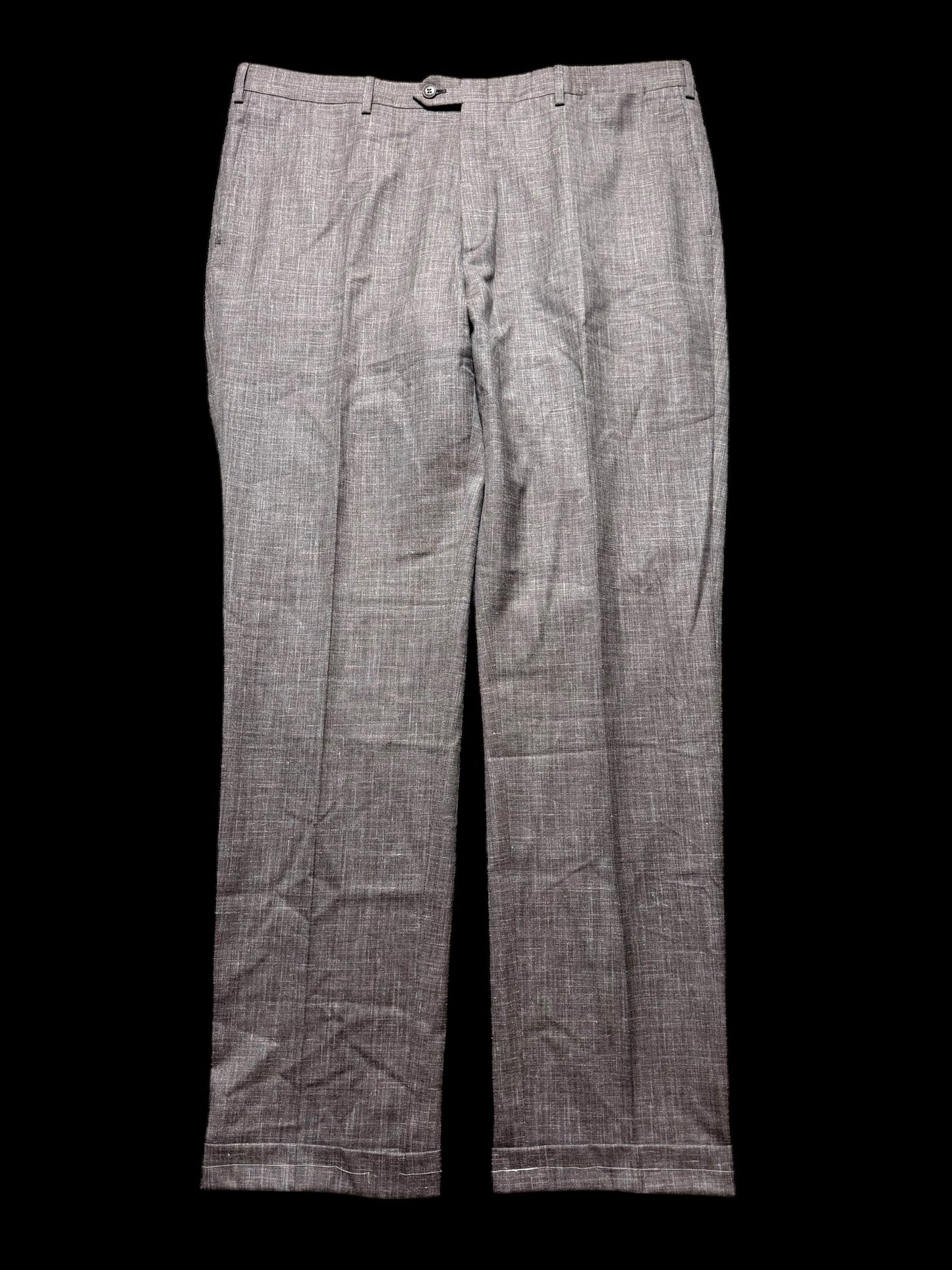 NEW Men’s Brioni Megeve Slim Wool Silk Linen Suit Trousers 58 UK40” Brown