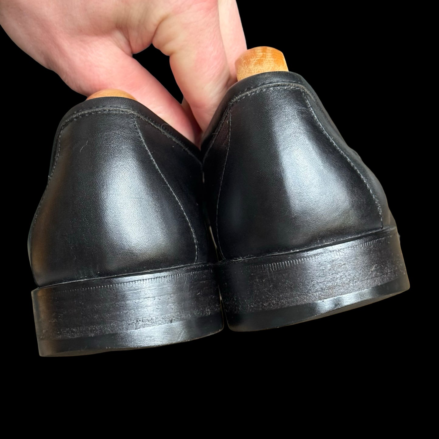Men’s Gucci Horsebit Loafers Black Leather UK8 EU42 E