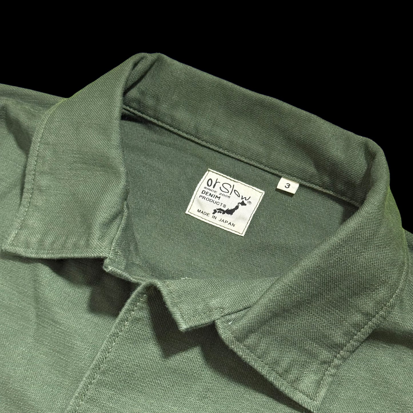 Orslow Trooper Fatigue Over Shirt Army Green Size 3