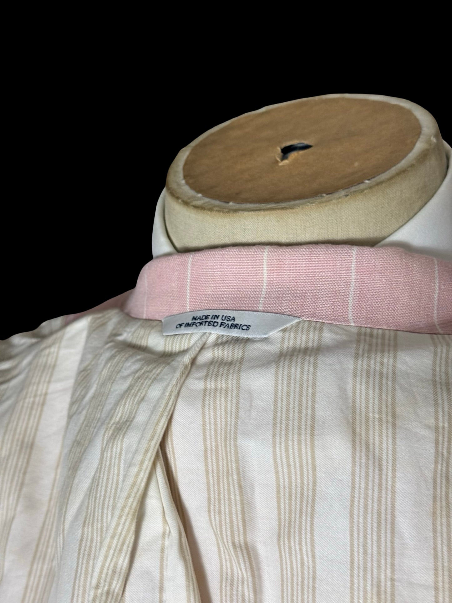 Brooks Brothers X Gatsby Pink Linen Pinstripe Suit 42R / W36R Made In USA Rare