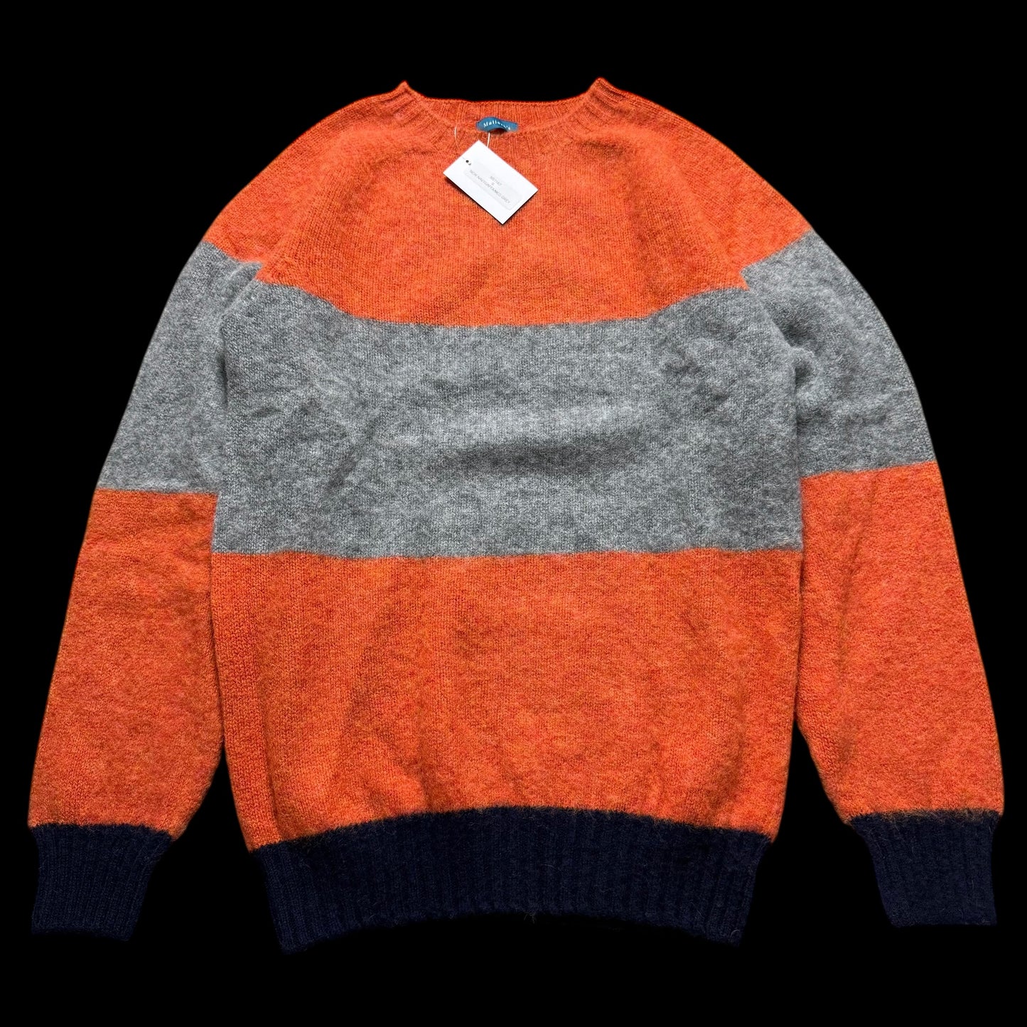 BNWT Malloch’s Kelso Shaggy Lambswool Crew Neck Jumper Size Small RRP £195