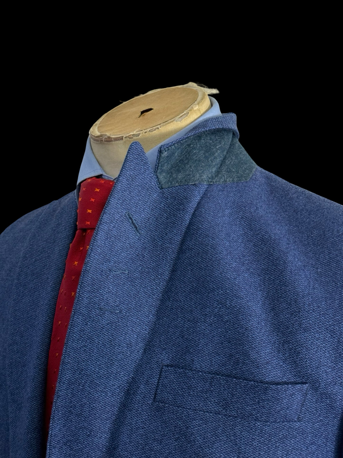 Men’s Favourbrook Blue Wool Suit 37R / W31” Wedding Suit MOP Buttons