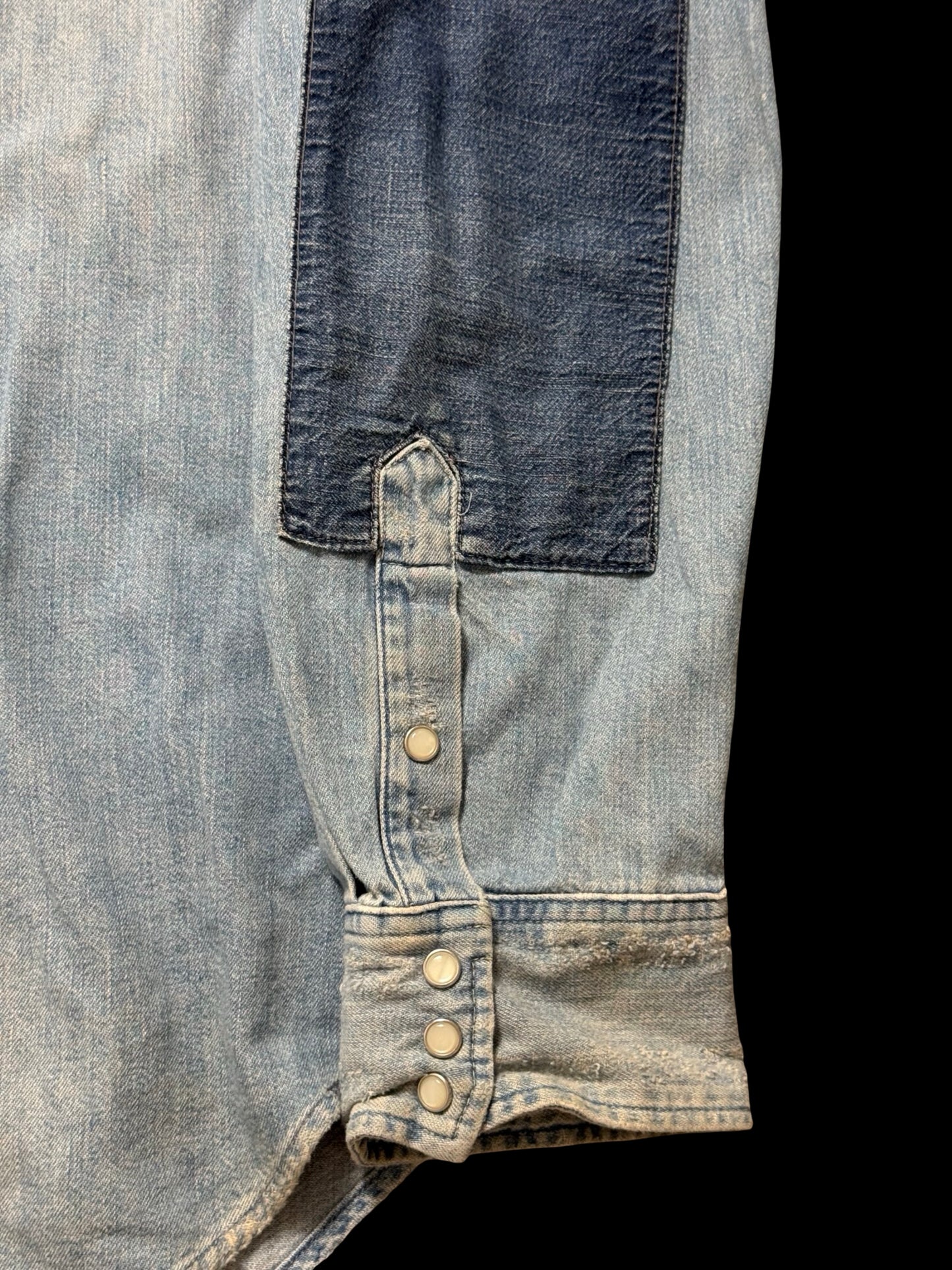 Men’s Polo Ralph Lauren Distressed Denim Western Shirt XXL Denim & Supply RRL