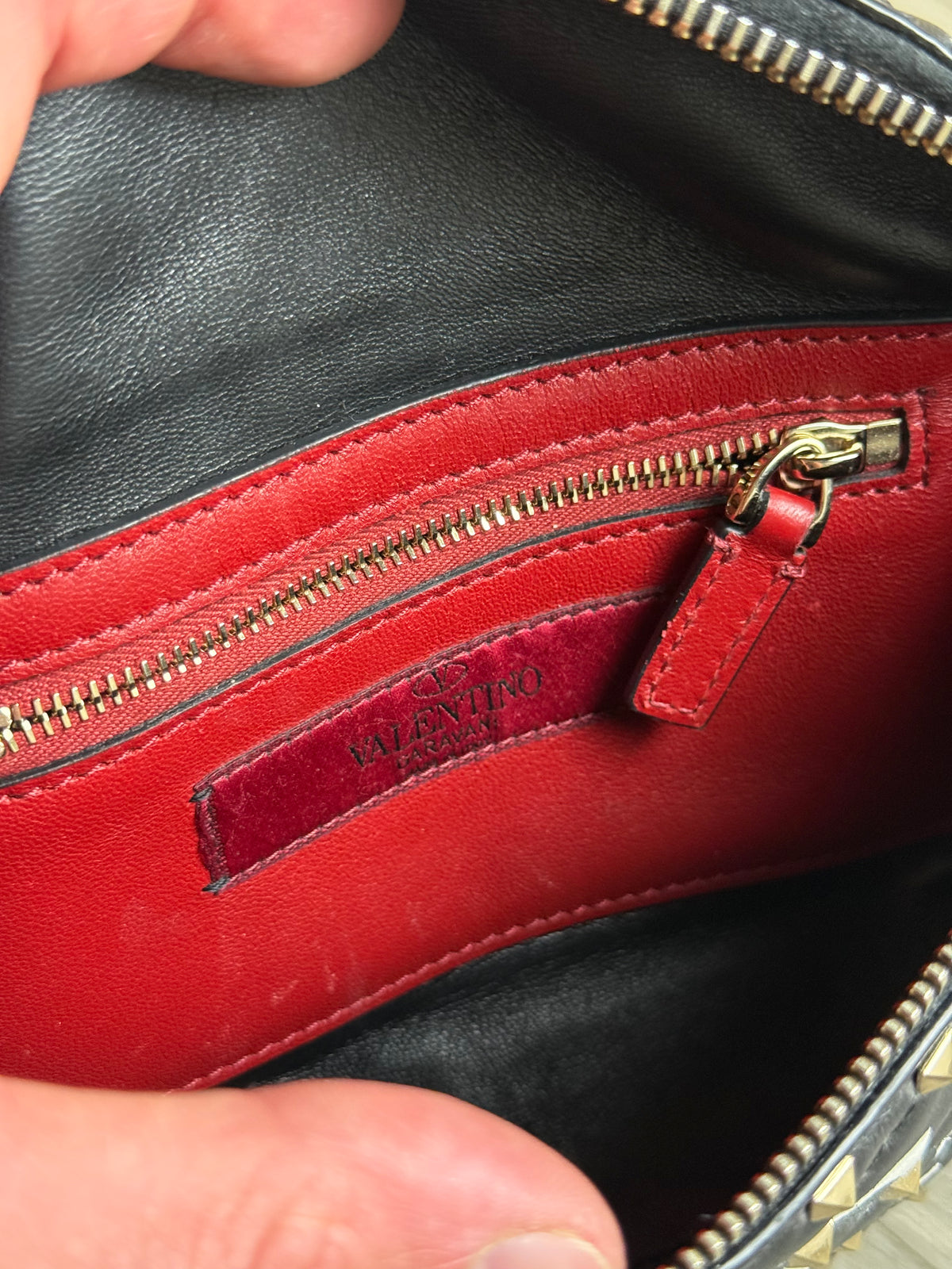 Women’s Valentino Garavani Rockstud Belt Bag Black Leather RRP £1200