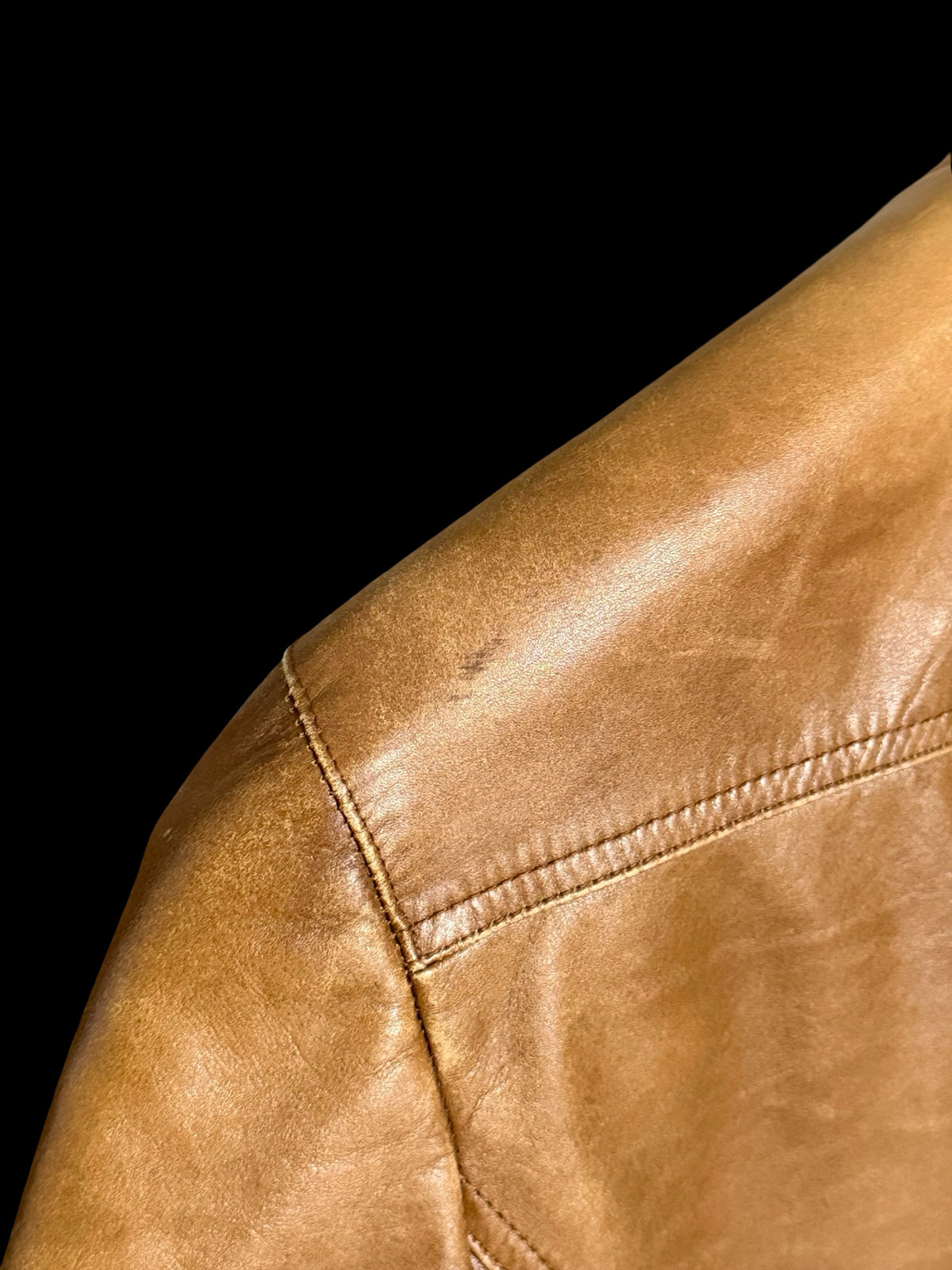 Vintage Womens Prada Racer Leather Jacket IT46 Light Brown