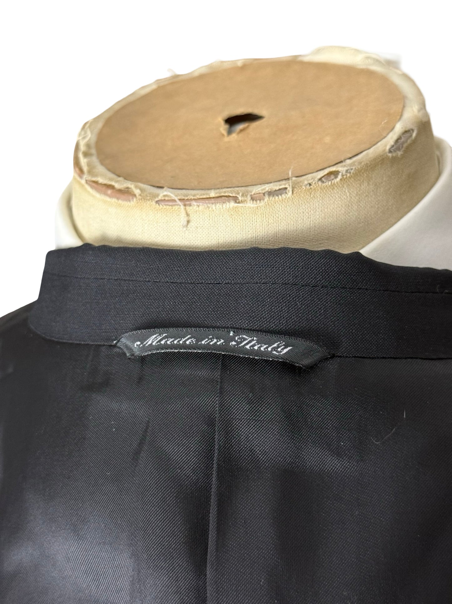 Vintage Canali Double Breasted Dinner Suit 42L / W36L Wool & Mohair Pleat Front