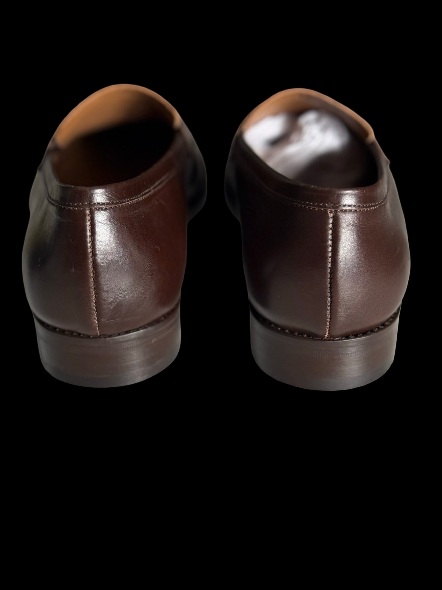 BNWB Myrqvist Smogen Penny Loafers UK 9.5 Dark Brown Calf