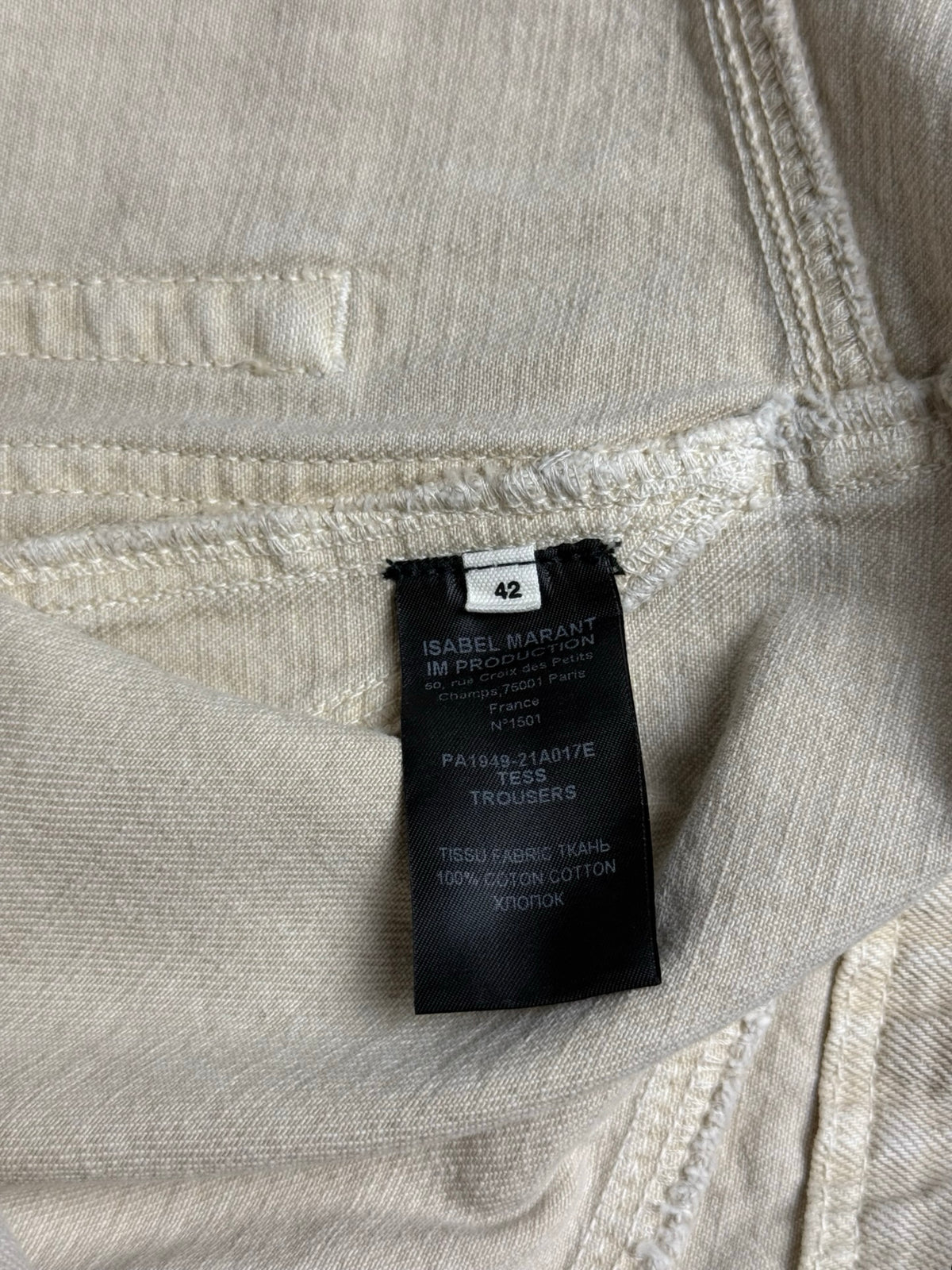 Isabel Marant Tess Ecru High Waisted Jeans UK14 FR42 RRP£365