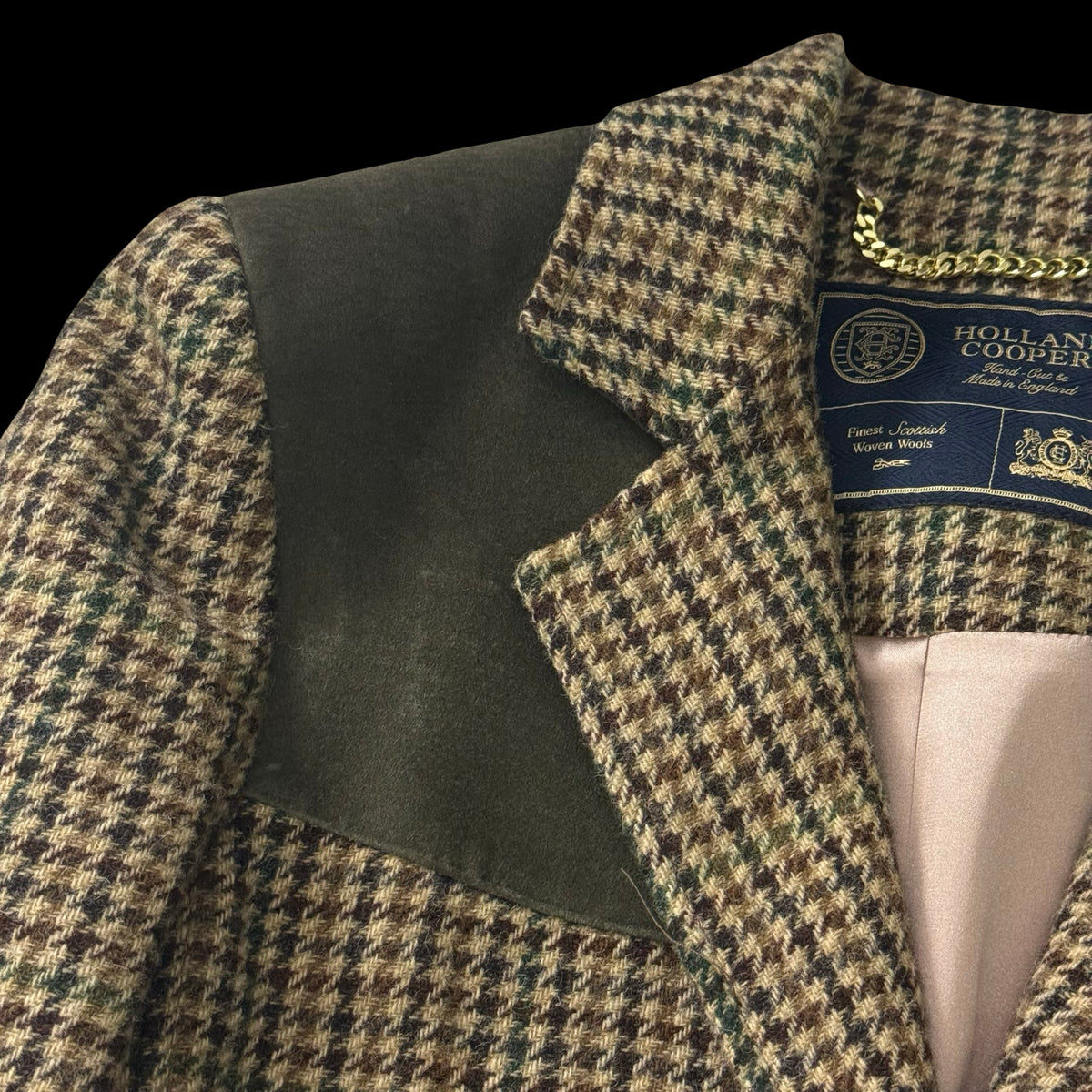 Women’s Holland Cooper Field Tweed Blazer Jacket UK14 Hailes Green RRP £549