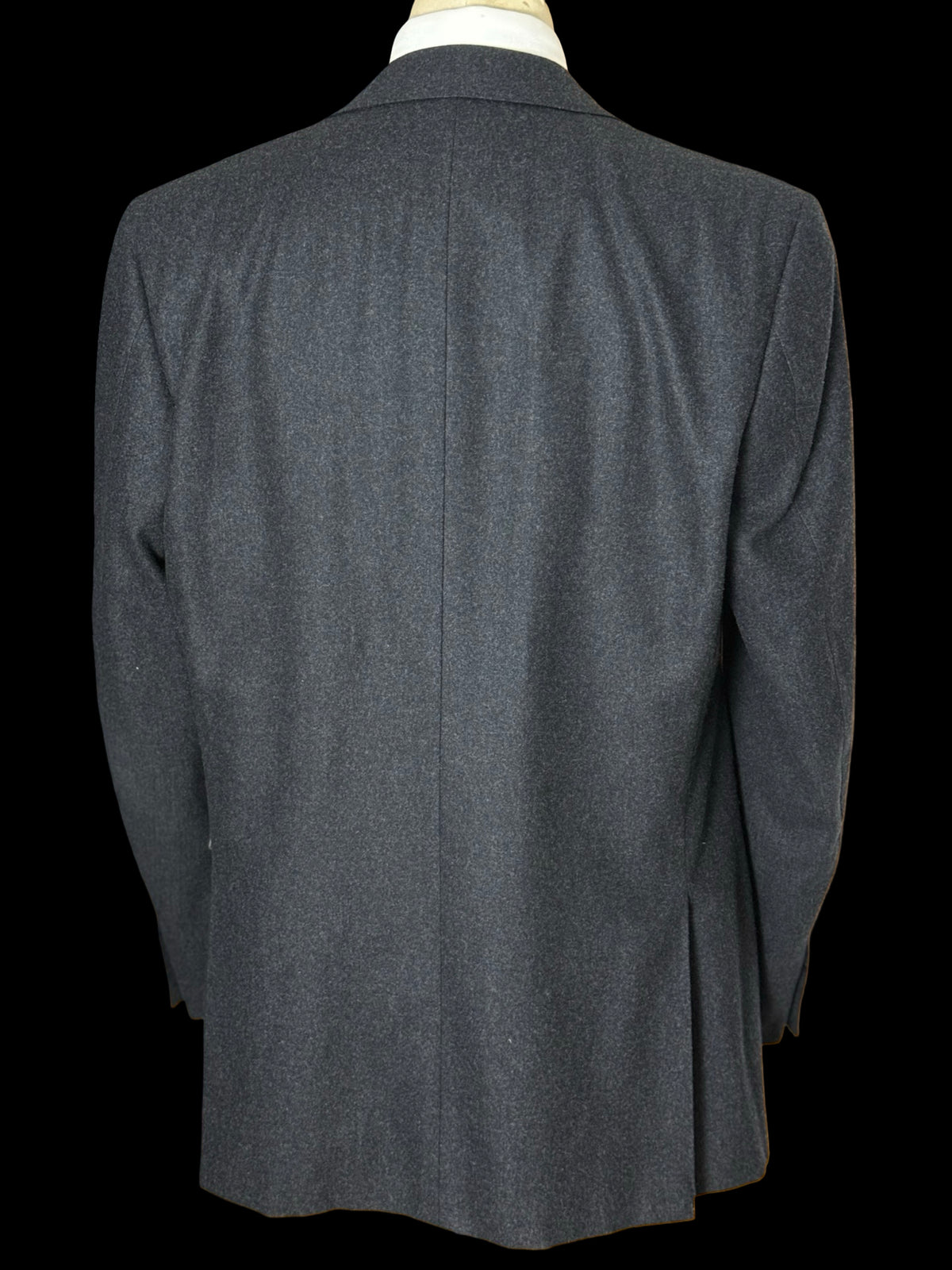 Canali Charcoal Grey Flannel Suit 46L / W38L Silver Label RRP £1.8k