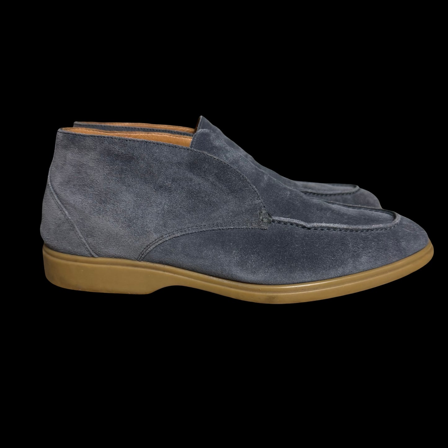 Men’s Stemar Suede Chukka Ankle Shoes UK 7.5 Blue Made In Italy
