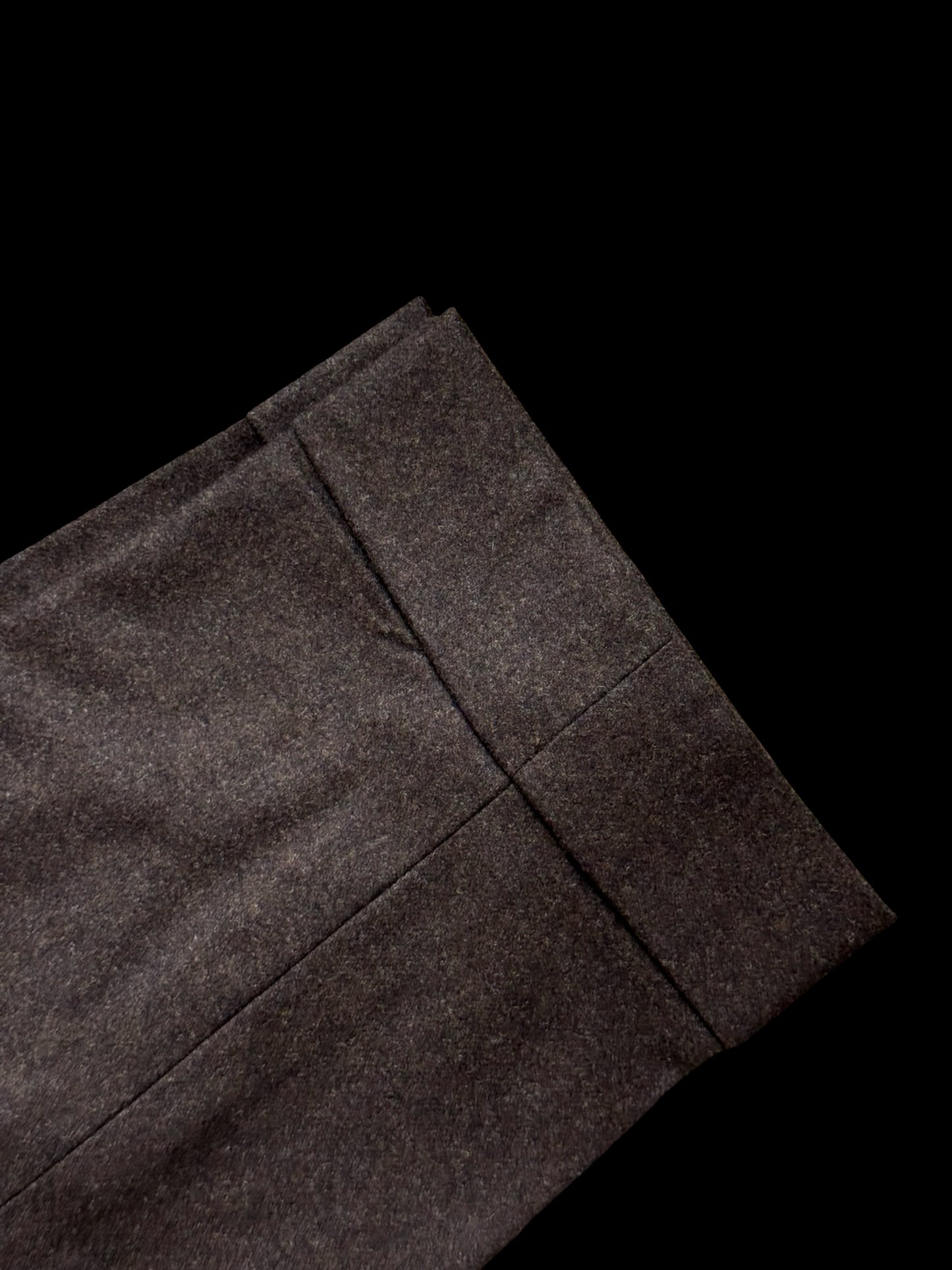 Men’s Natalino Brown Flannel Pleat Front Trousers W32S RRP £195