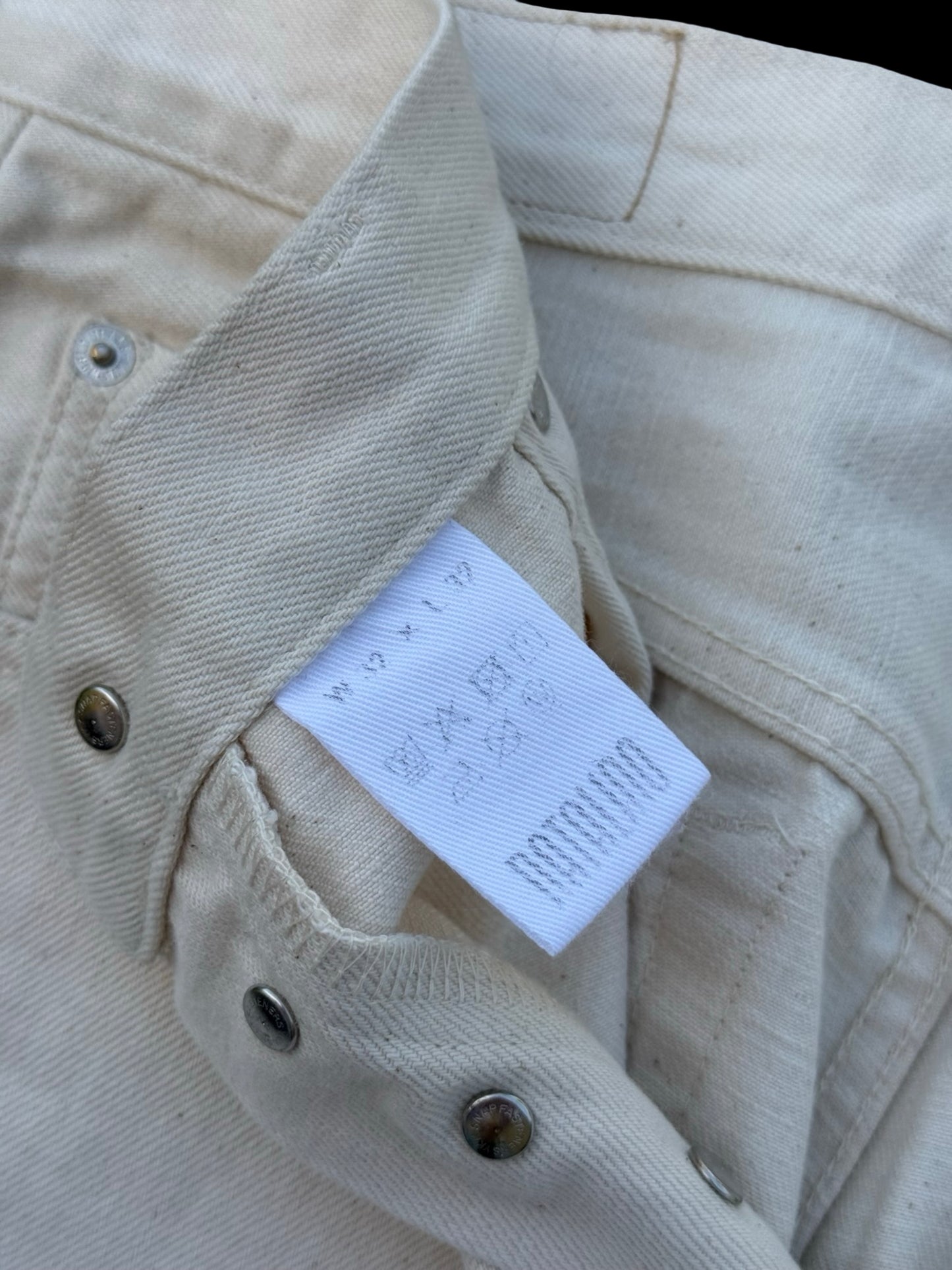 Natalino Japanese Selvedge Jeans 32 X 32” Ecru RRP £260