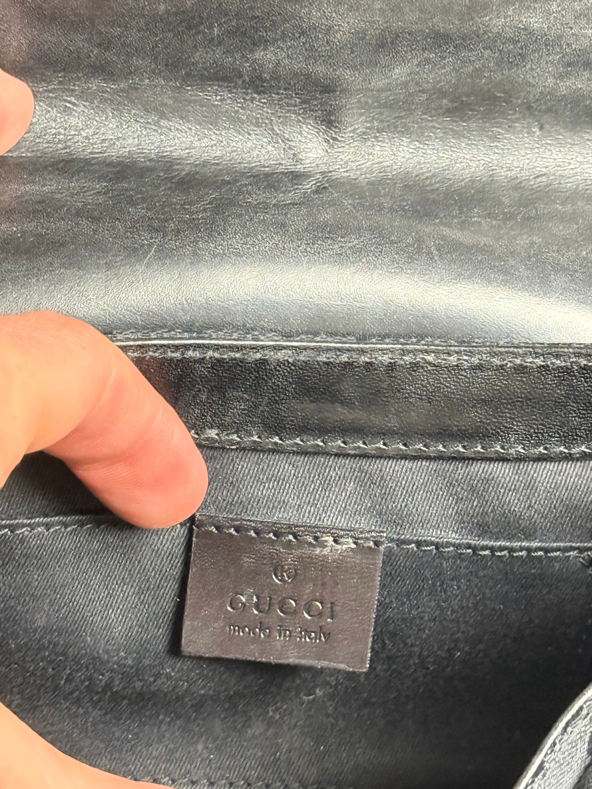 Gucci GG Canvas Horsebit Chain Shoulder Bag Clutch Bag Vintage Tom Ford Era