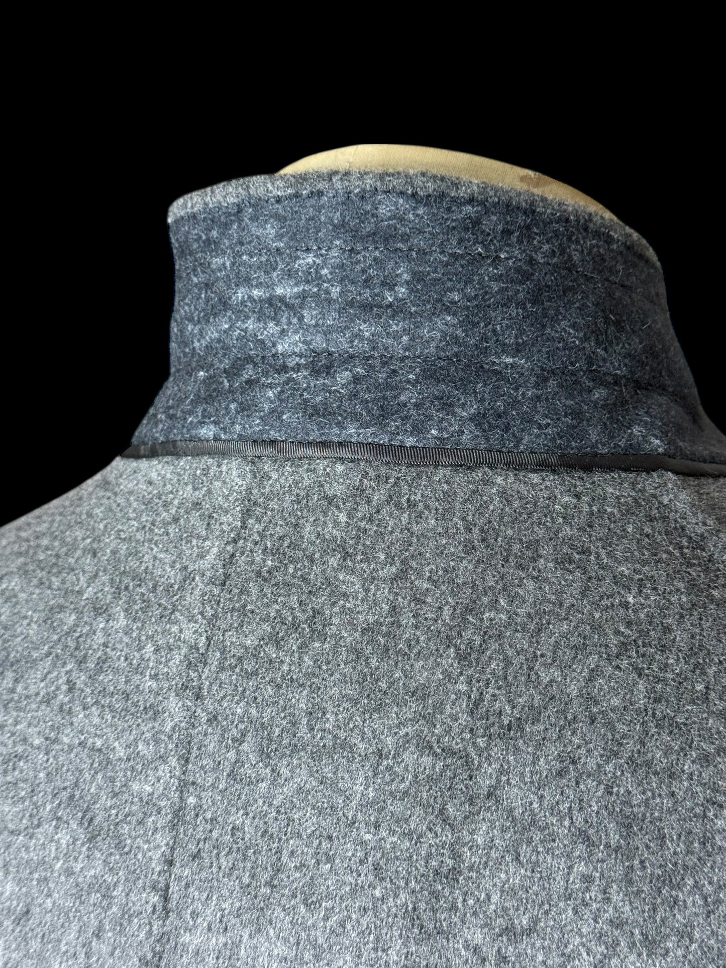 Men’s Brioni Grey Overcoat XXL Flannel Wool Unlined