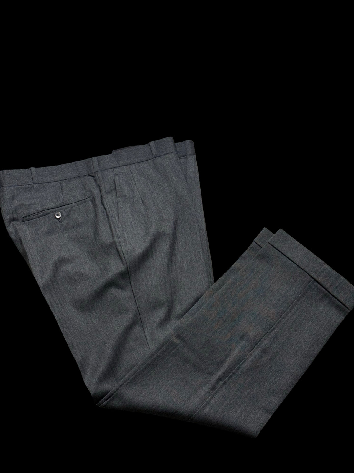 Bespoke Hayward Mid Grey Herringbone Suit 44R / W38R Savile Row 3 Btn