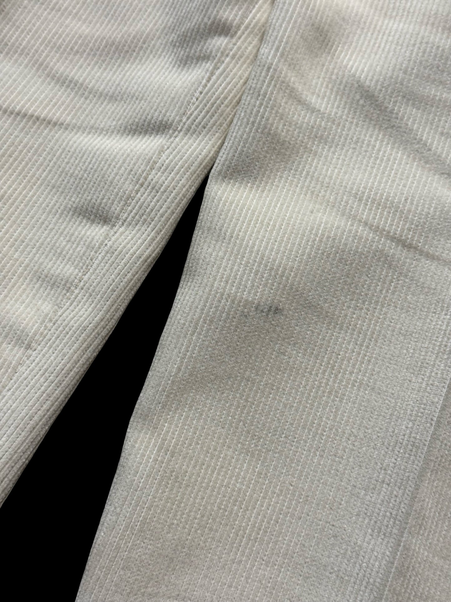 Natalino Off White Corduroy Pleat Front Trousers W30S RRP £180