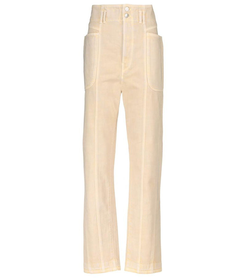 Isabel Marant Tess Ecru High Waisted Jeans UK14 FR42 RRP£365