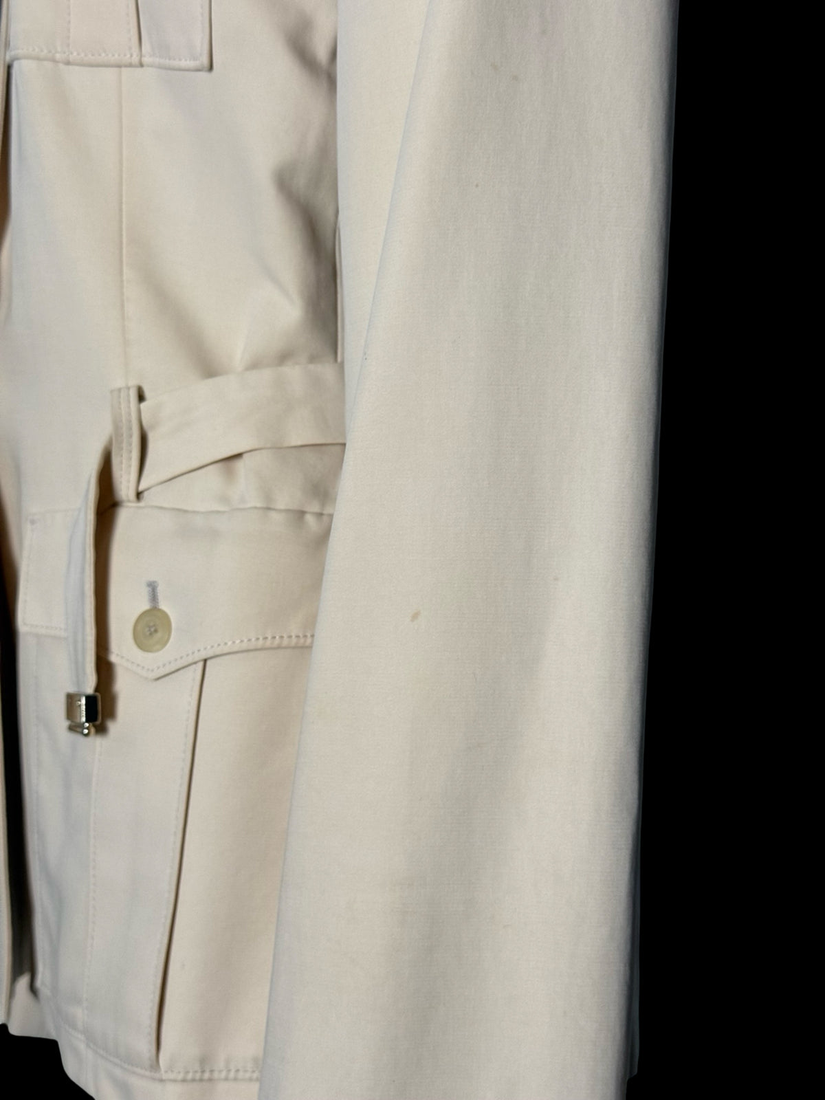 Vintage Women’s Gucci Tom Ford Era Cream Safari Jacket Belted IT46 UK14 Rare