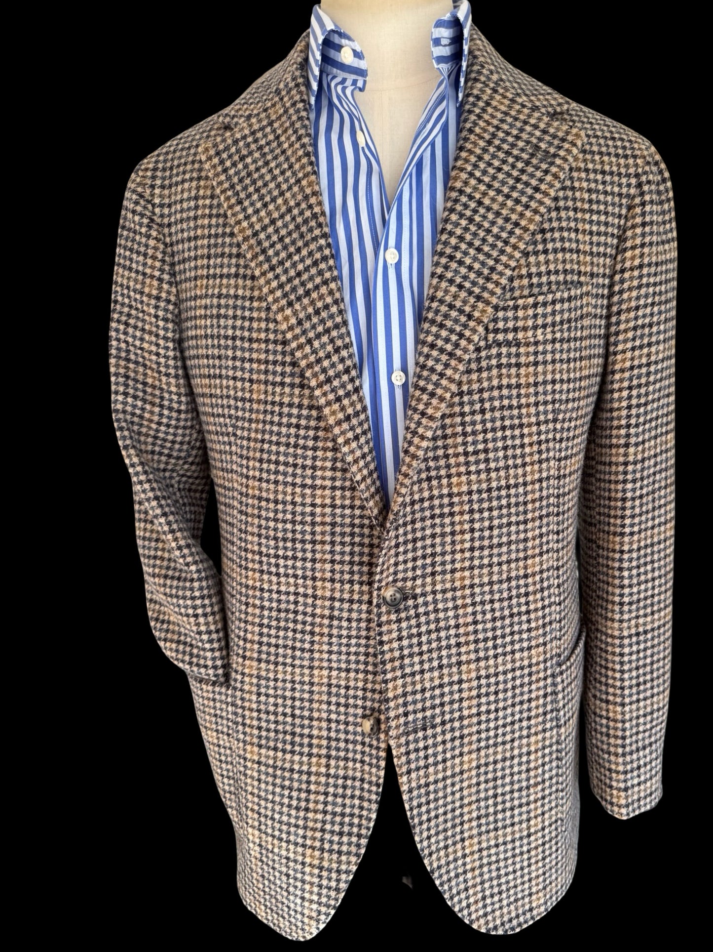 Natalino Houndstooth Check Wool Tweed Sport Jacket 44R RRP £480