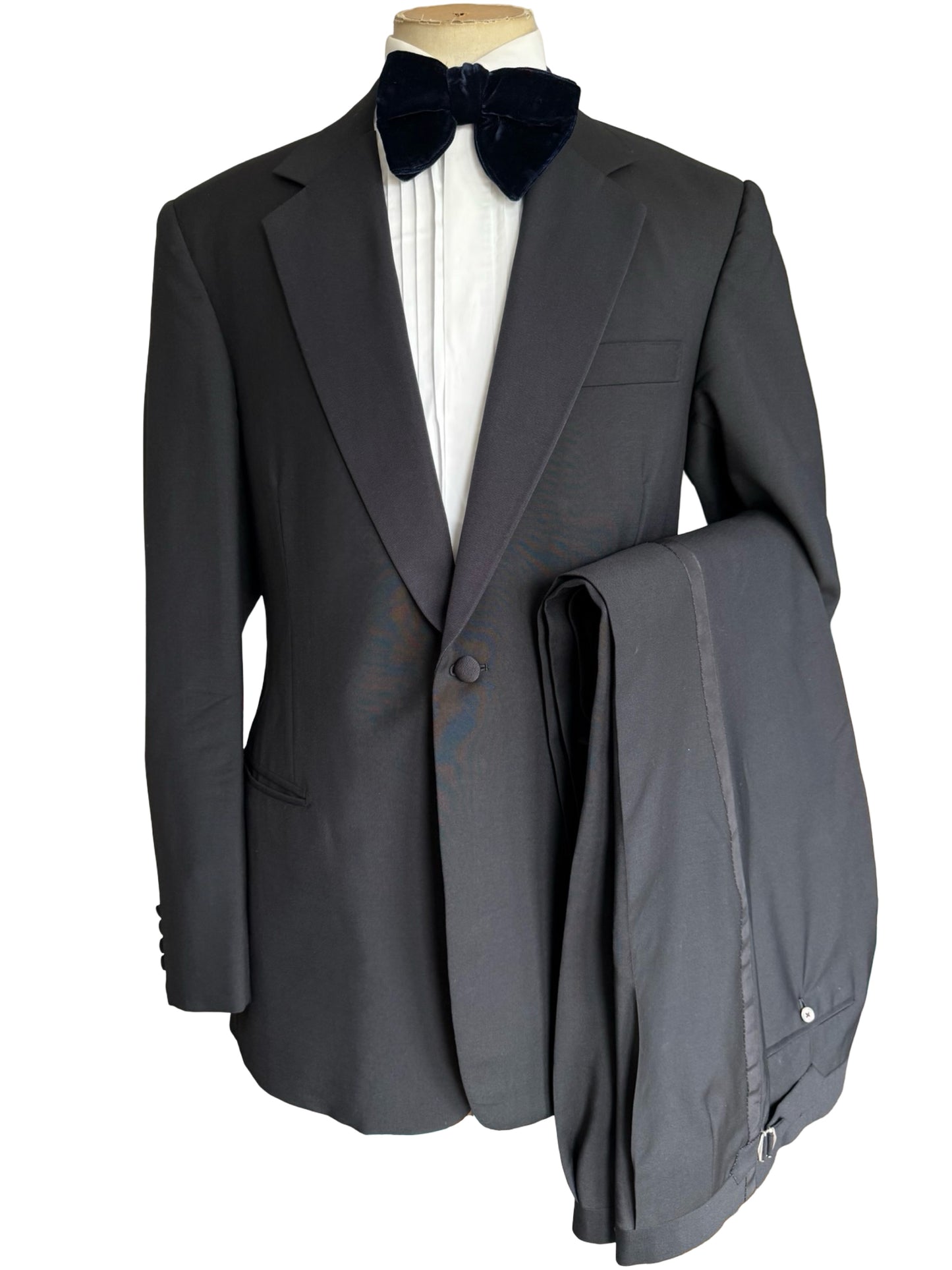 Bespoke Gieves & Hawkes Dinner Suit 42L / W38L Wool Mohair Full Canvas Tuxedo