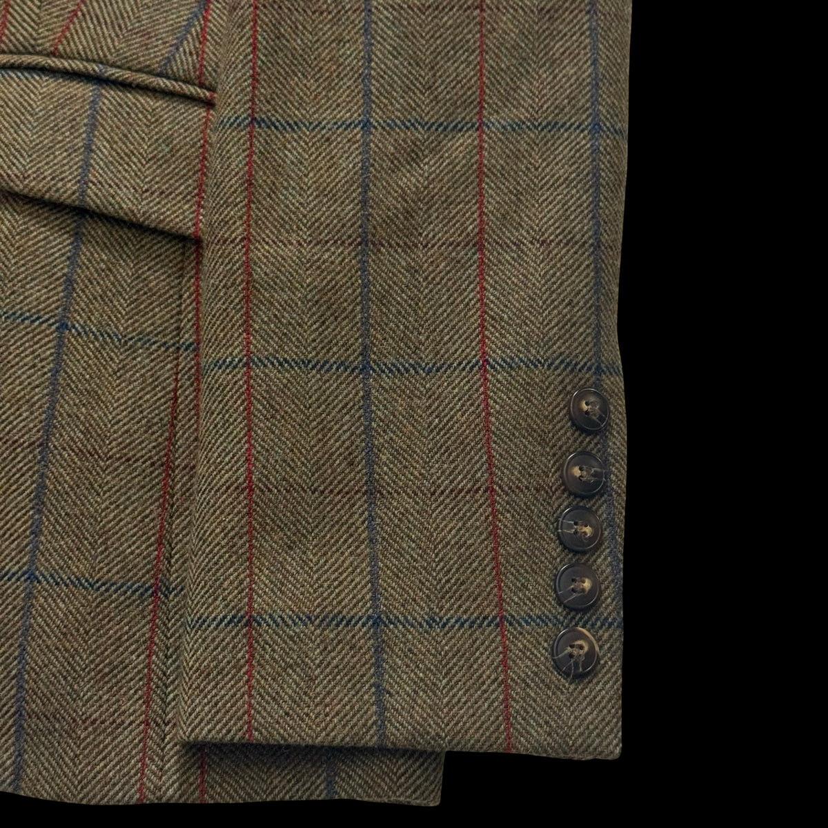 Women’s Holland Cooper Tweed Riding Jacket UK14 Glen Green RRP £399