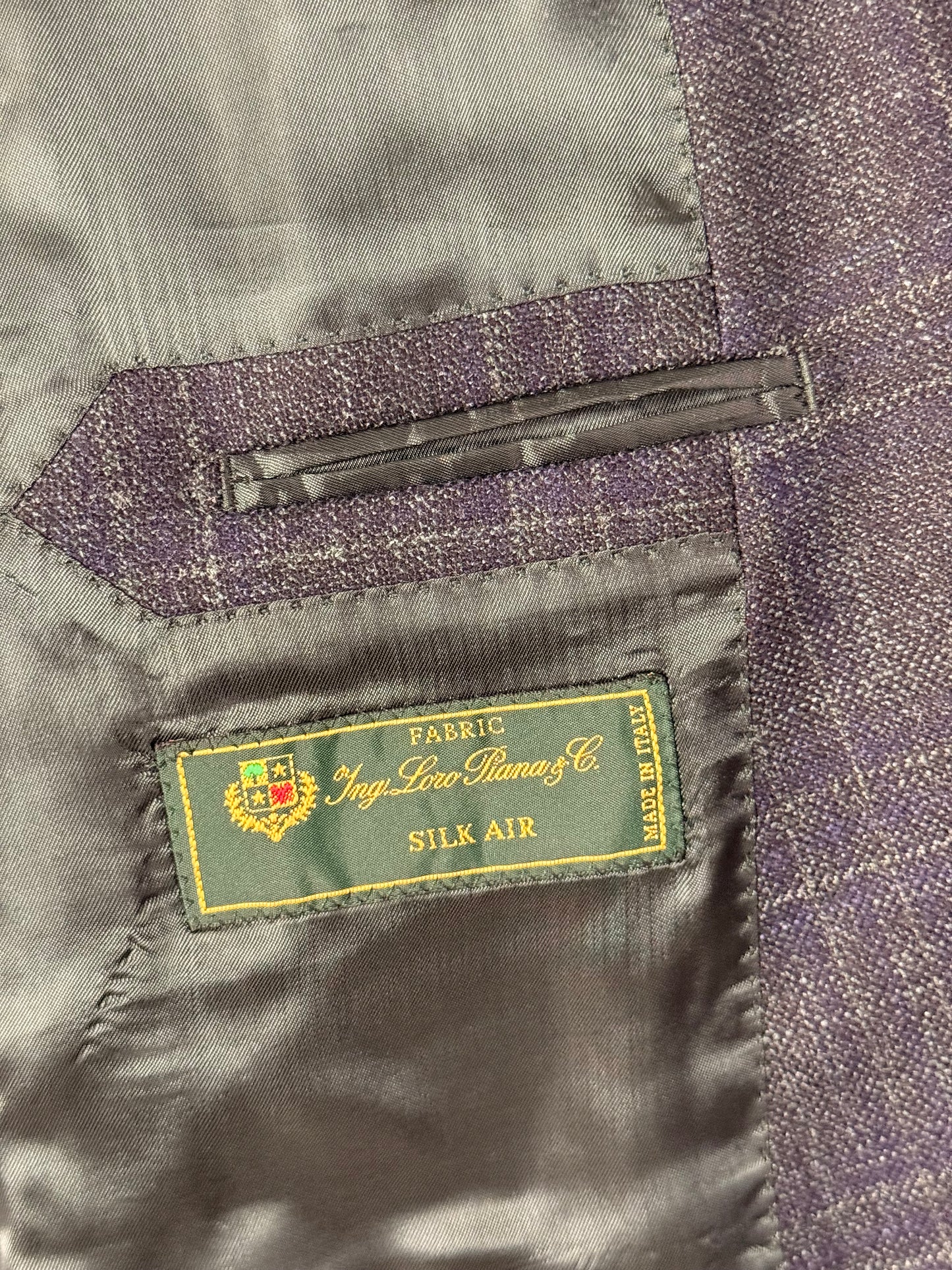Sartori X Loro Piana Silk Air Double Breasted Sport Coat 44L Teal Wool Silk Cashmere