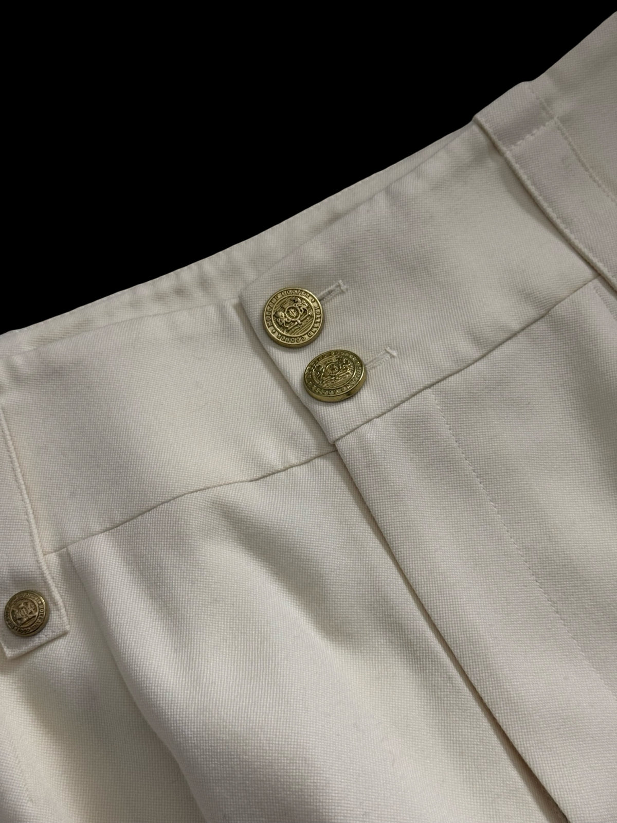 BNWT Holland Cooper High Waisted Straight Trousers UK14 Ivory RRP £299