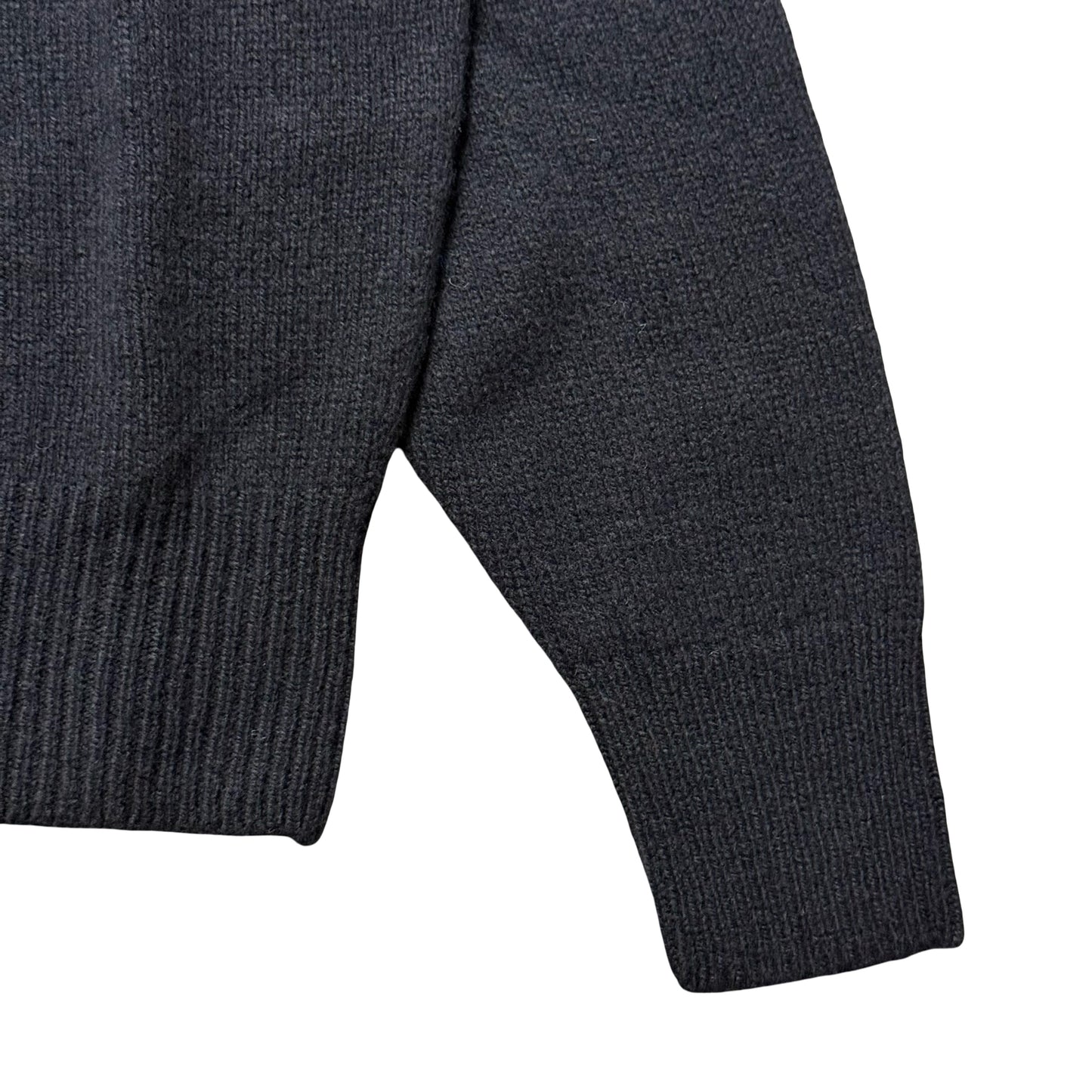 BNWT Natalino Superfine Wool Roll Neck Jumper Black Blue Size Small RRP £185
