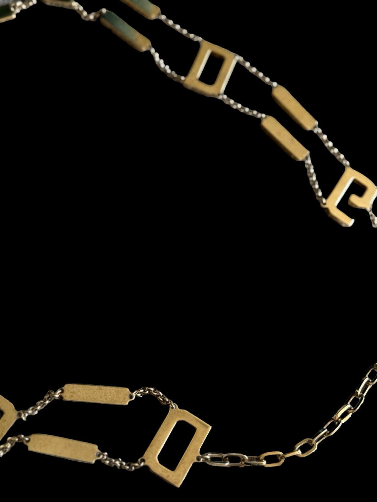 Vintage Women’s Dolce & Gabbana Gold Chain Belt 31-36” Blue Sapphire