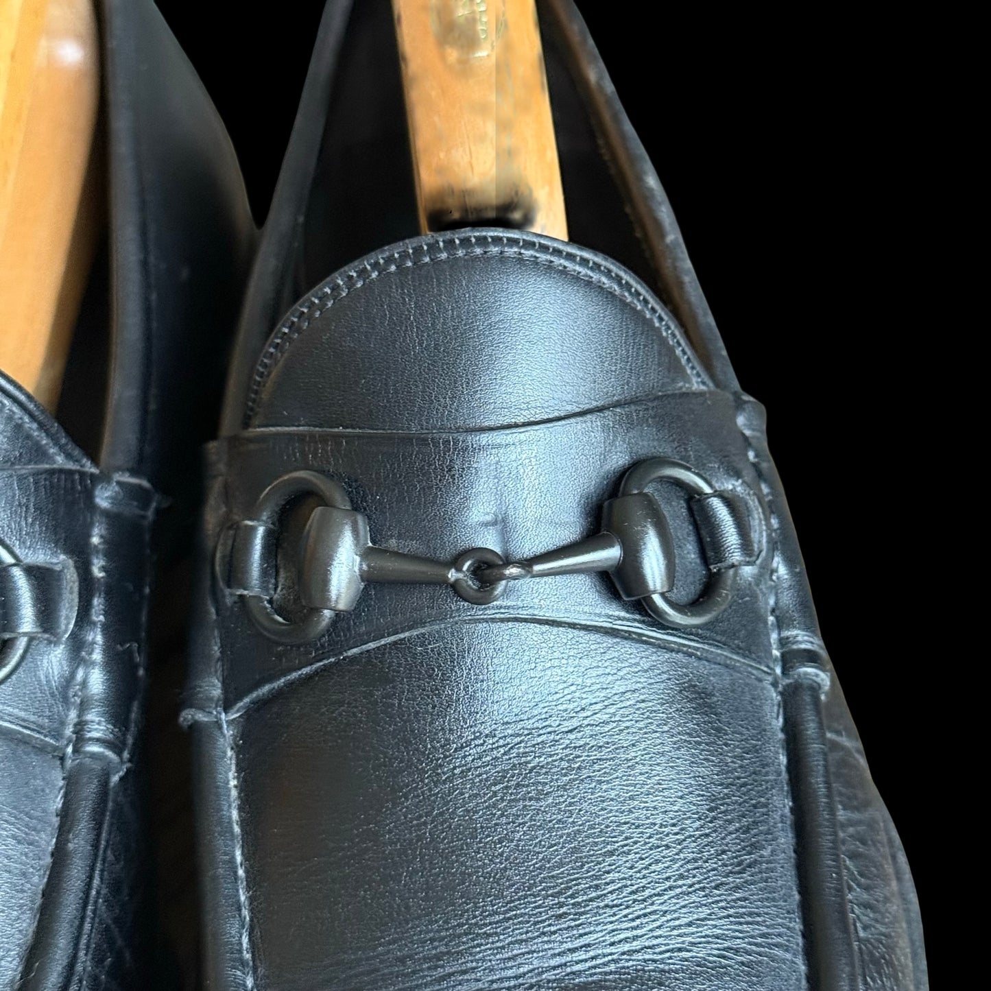 Men’s Gucci Horsebit Loafers Black Leather UK8 EU42 E