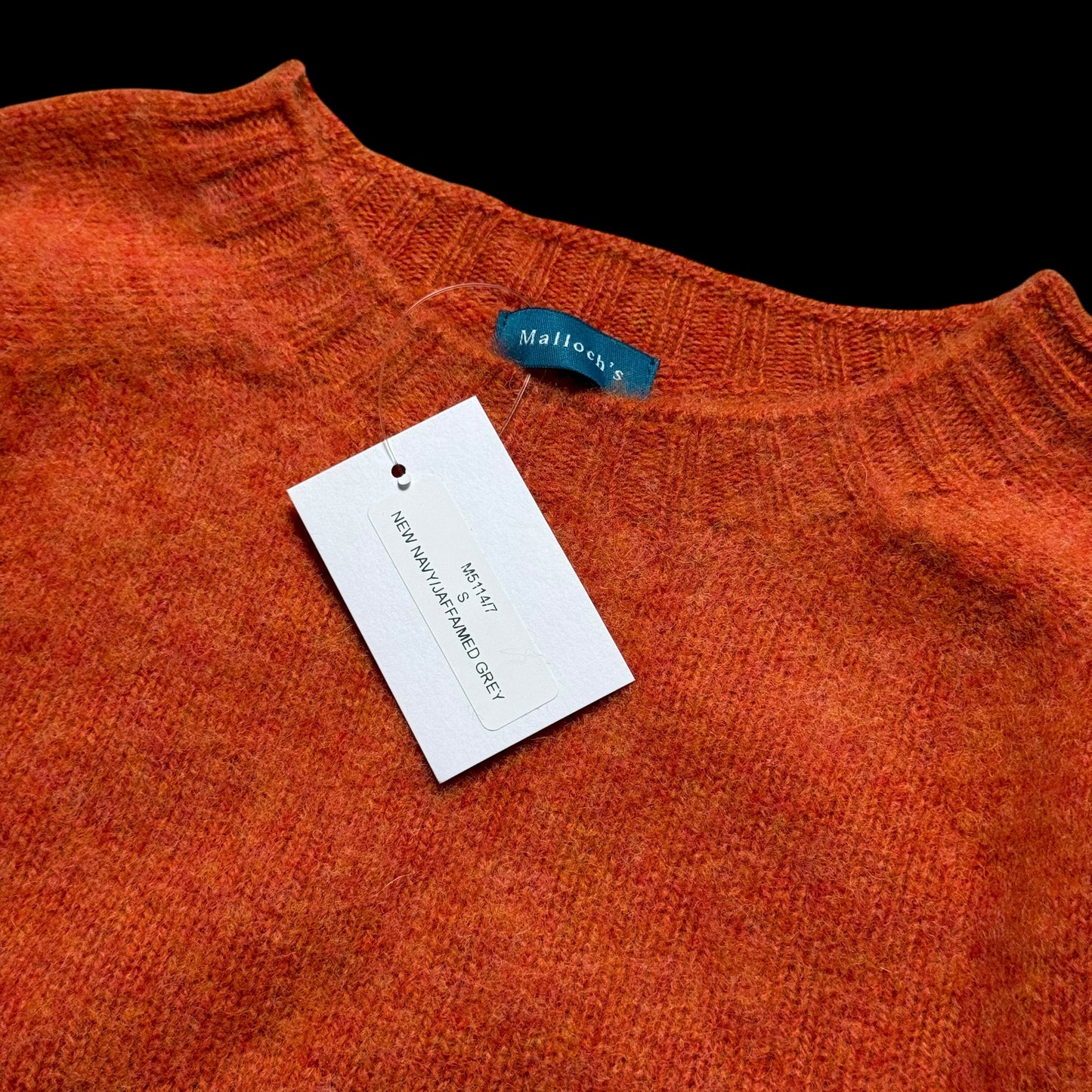 BNWT Malloch’s Kelso Shaggy Lambswool Crew Neck Jumper Size Small RRP £195