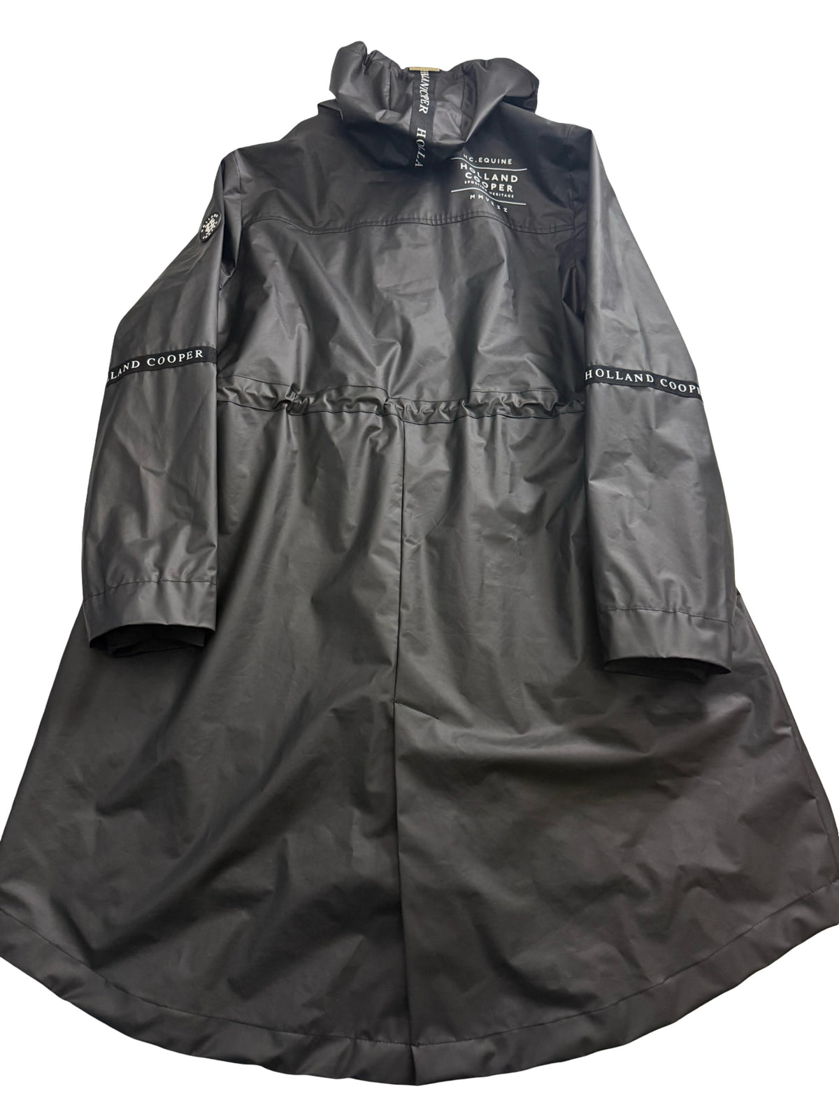 Holland & Cooper Black Rain Coat Mac Size XL RRP £199