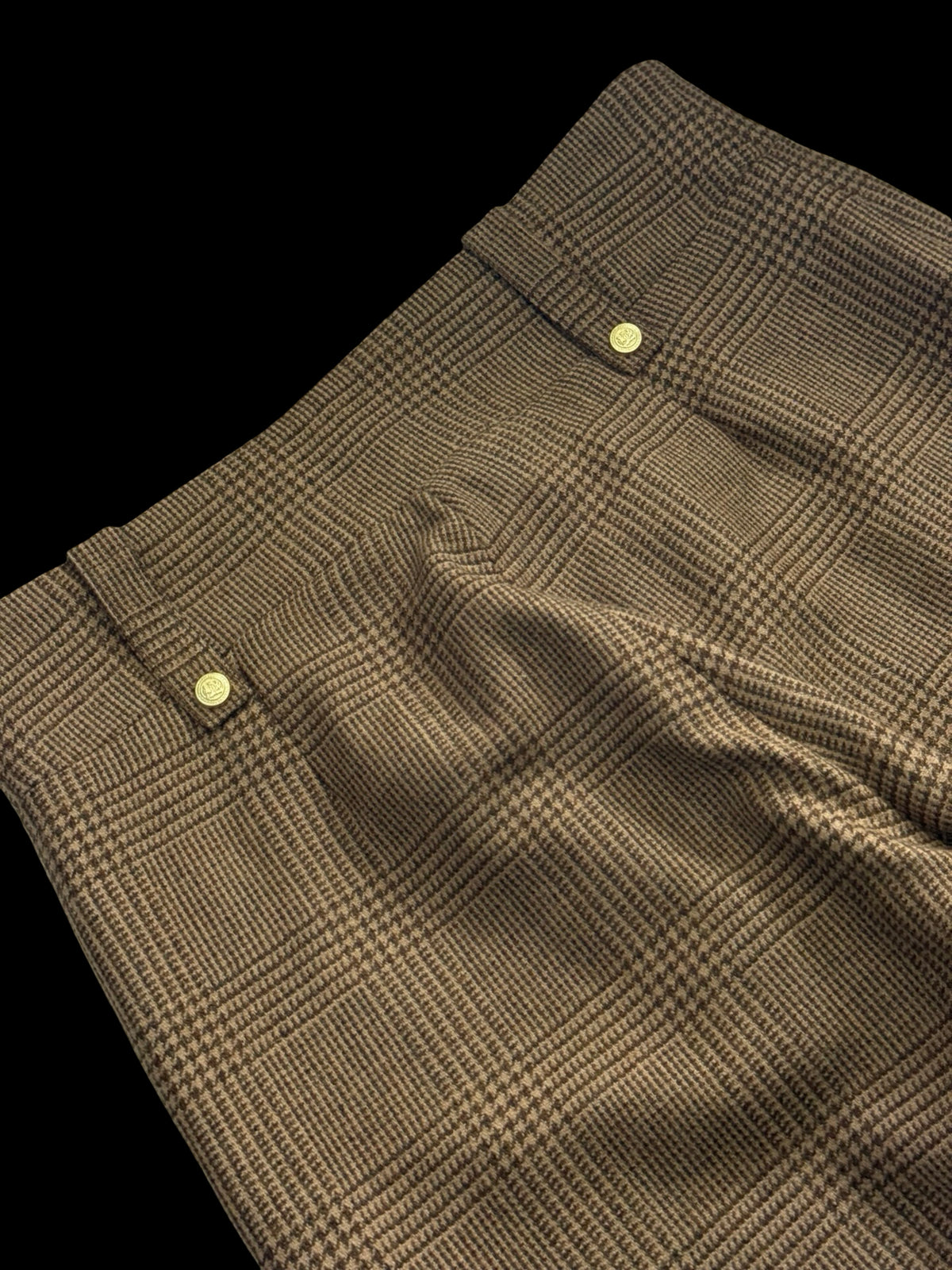 Holland Cooper Tawny Tweed Peg Trousers UK 14 High Waisted RRP £299