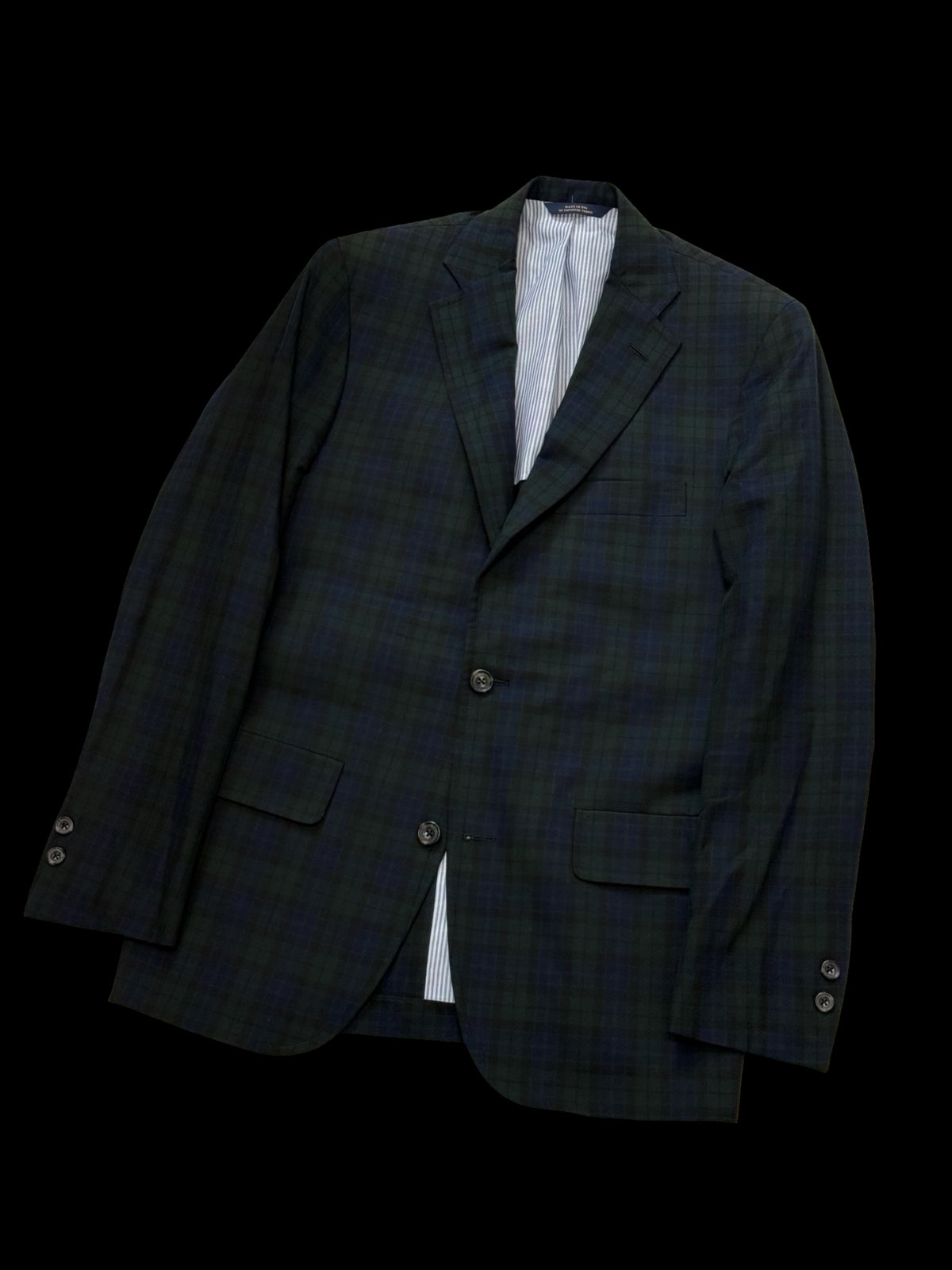 Men’s Brooks Brothers “Own Make” Blackwatch Tartan Sport Coat 36R Made In USA