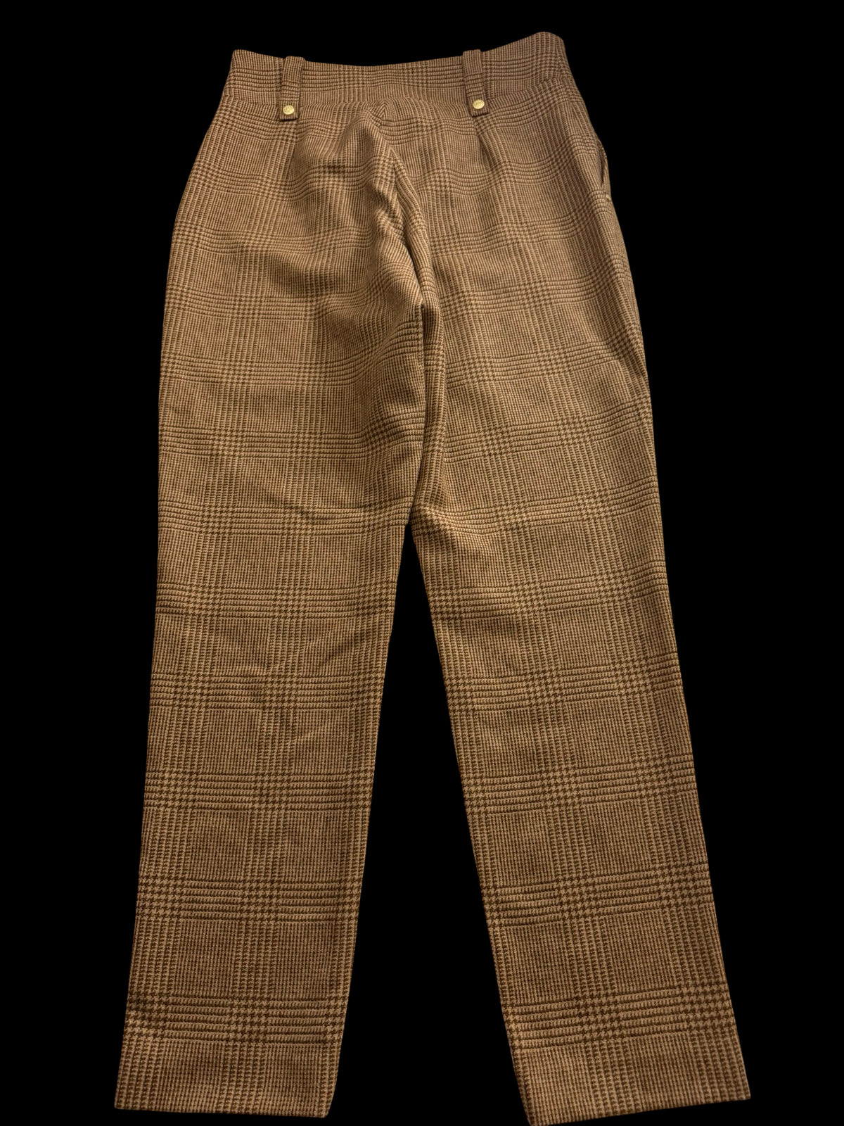Holland Cooper Tawny Tweed Peg Trousers UK 14 High Waisted RRP £299
