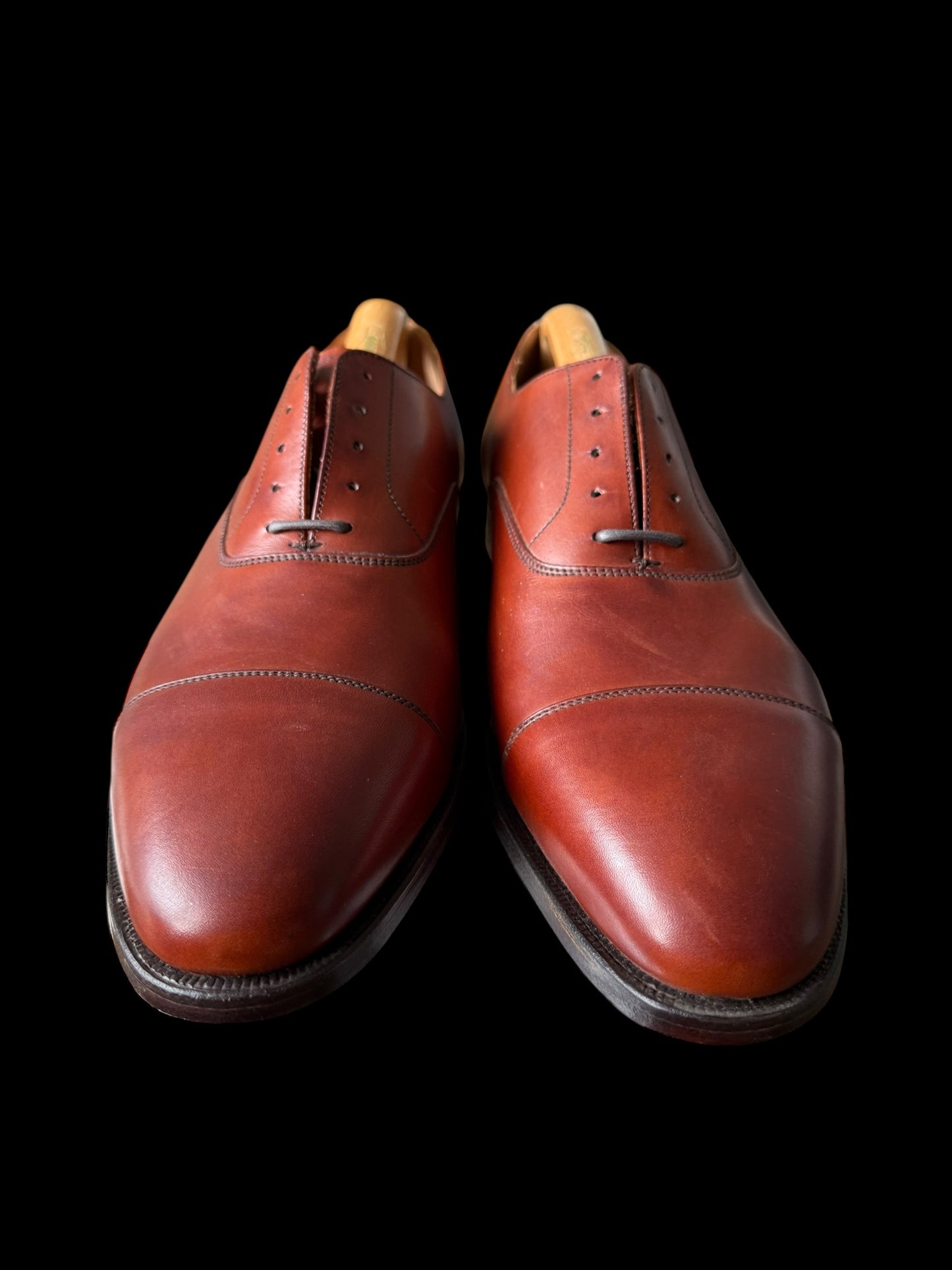 NEW Men’s Shipton & Heneage Calf Oxford Derby Shoes UK10 Tan Brown RRP £485