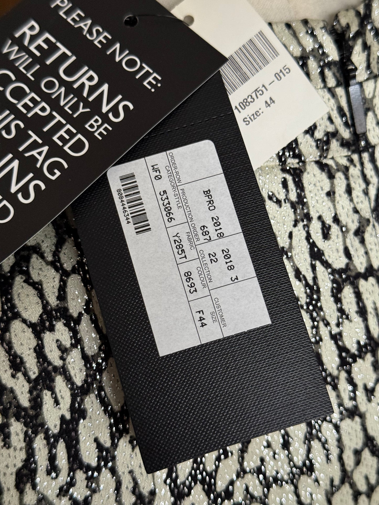 BNWT Saint Laurent Leopard Print Lam Silk Mini Evening Dress 44 RRP $2,290