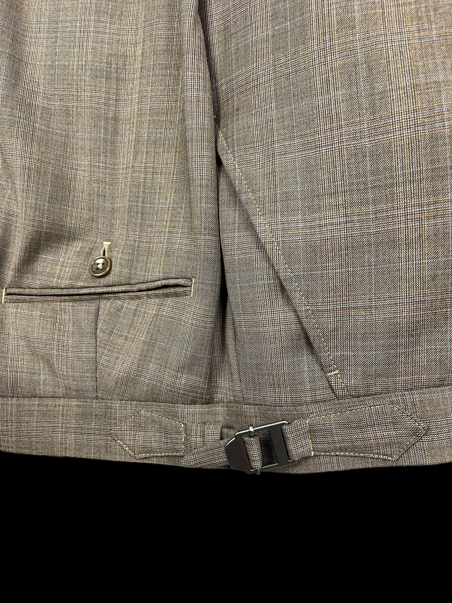 Jasper Littman Savile Row Brown 3pc Suit 40/41S W36” Huddersfield Glen Check