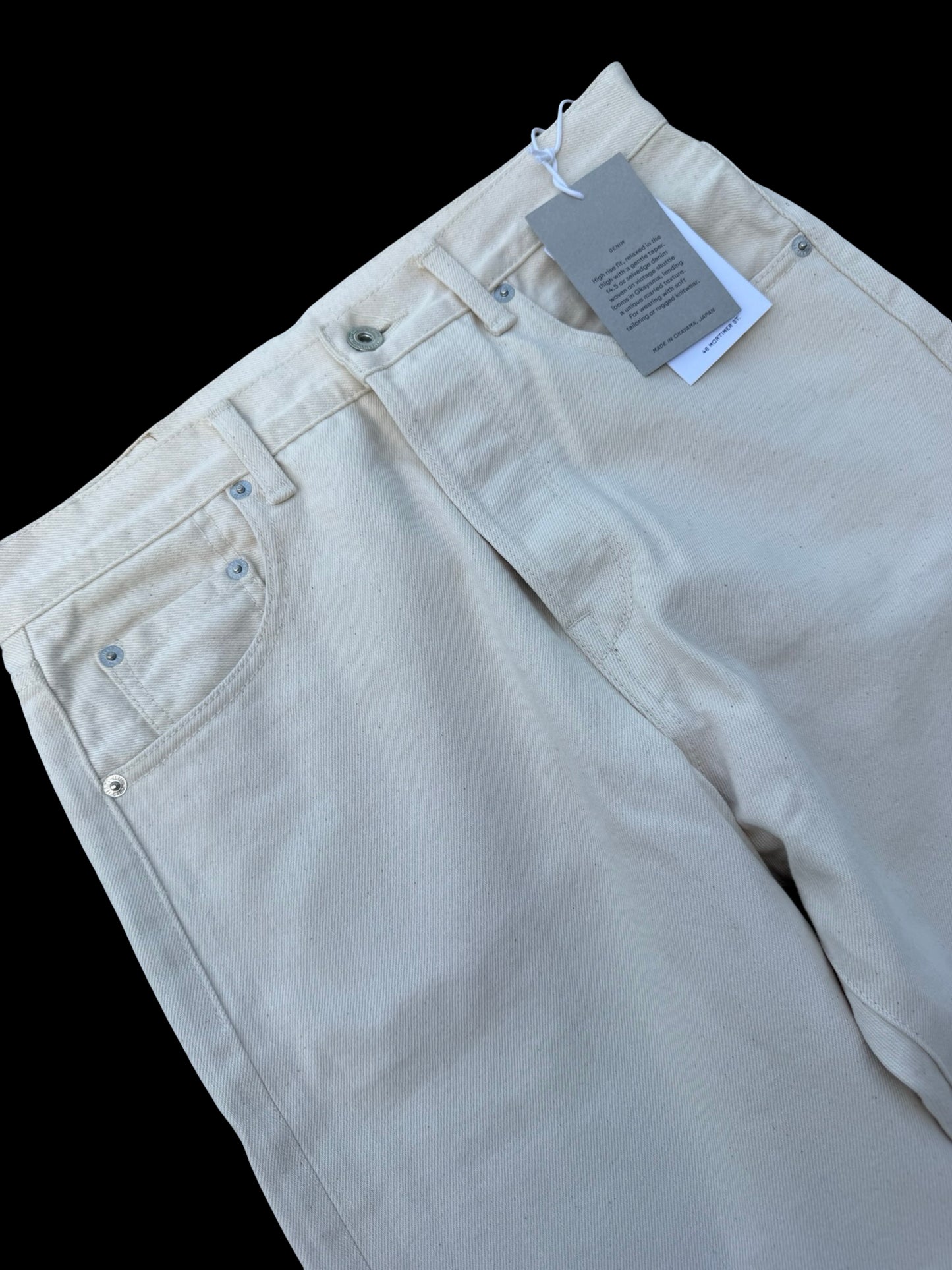 Natalino Japanese Selvedge Jeans 32 X 32” Ecru RRP £260