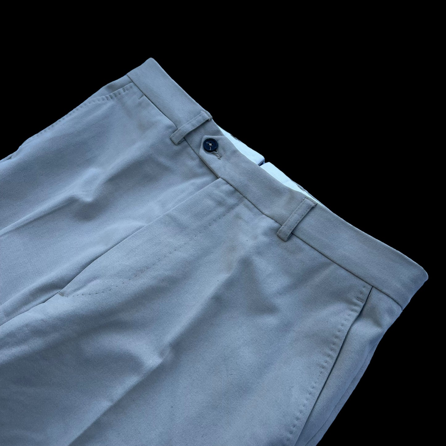 Natalino Flat Front Trousers 32S Brushed Cotton Stone