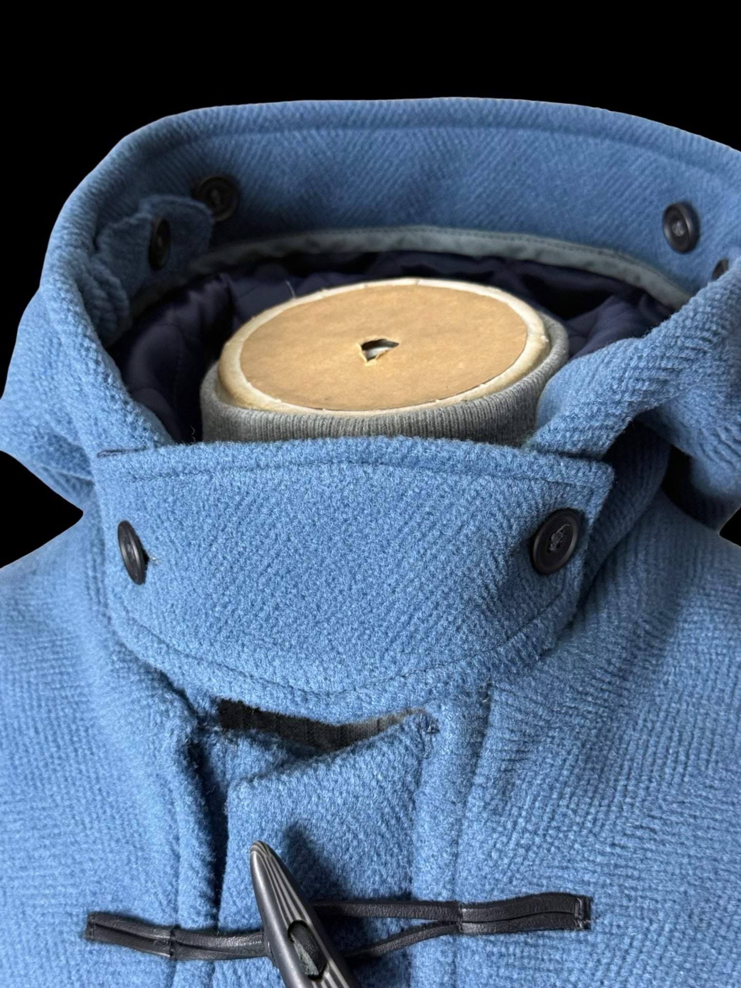 BNWT Barrington & Ayre Heavyweight Blue Wool Duffle Coat M/L RRP £1295