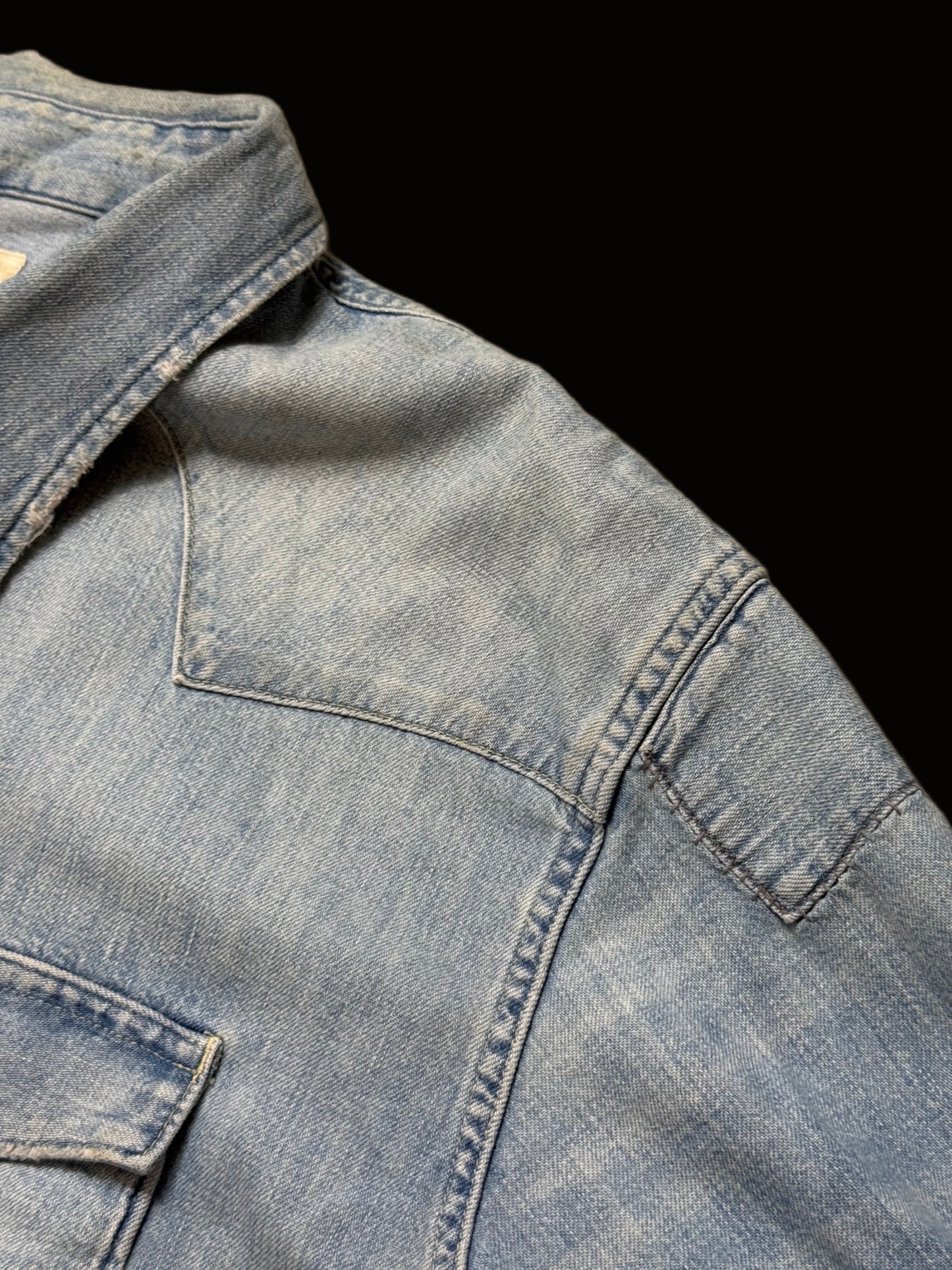 Men’s Polo Ralph Lauren Distressed Denim Western Shirt XXL Denim & Supply RRL