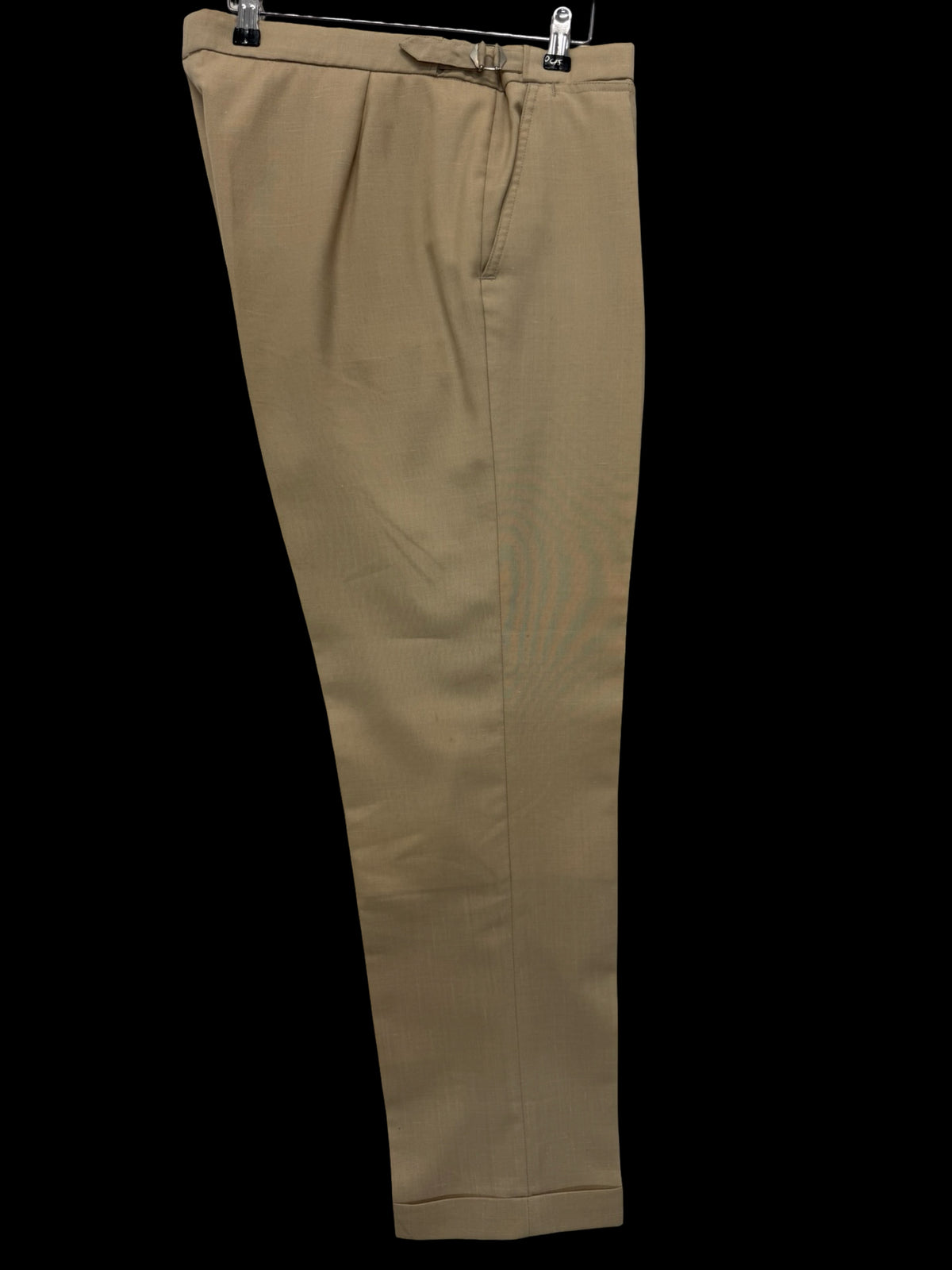 Bespoke 80’s Furness & Duke Tropical Wool Beige Suit 42R / W36R Savile Row