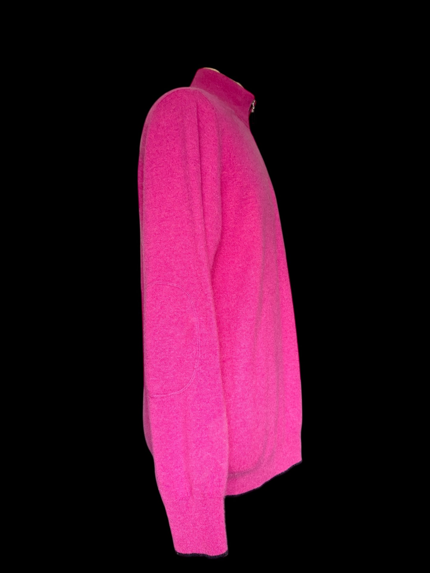 Men’s N. Peal Carnaby 1/4 Zip Cashmere Jumper Pink Size XL RRP £375