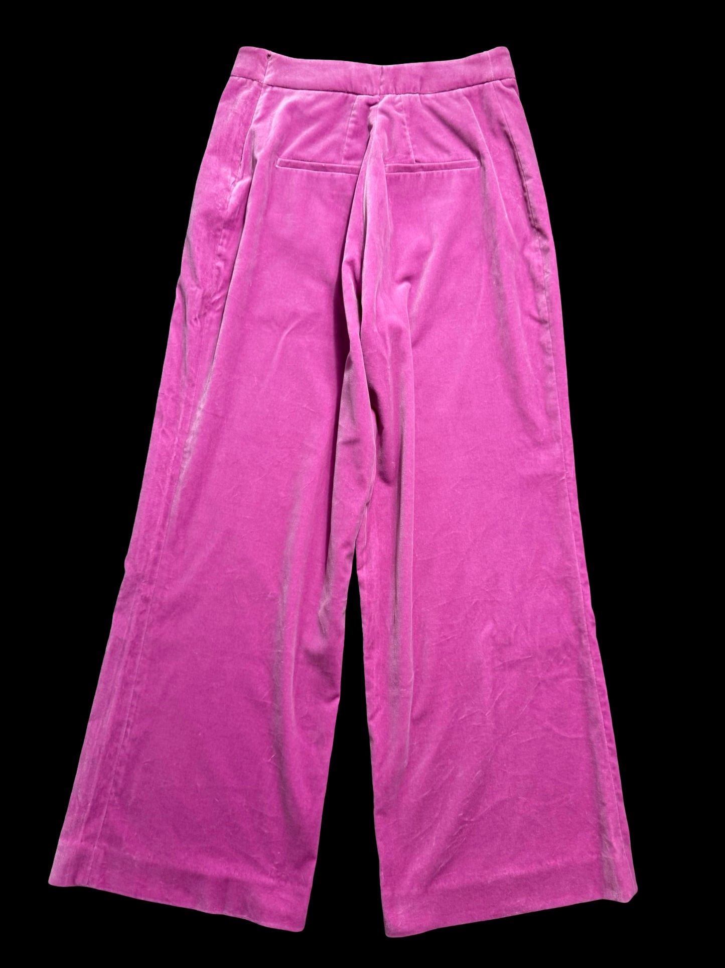 Alice Temperley Pink Velvet Suit UK14 / W28” Wide Leg Made In England