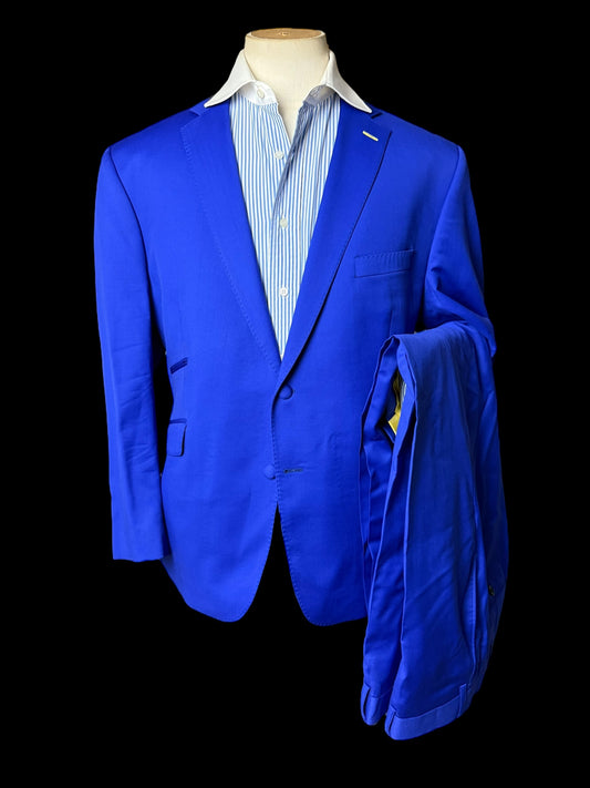 Bespoke Scabal Electric Blue Suit 44S / W40S