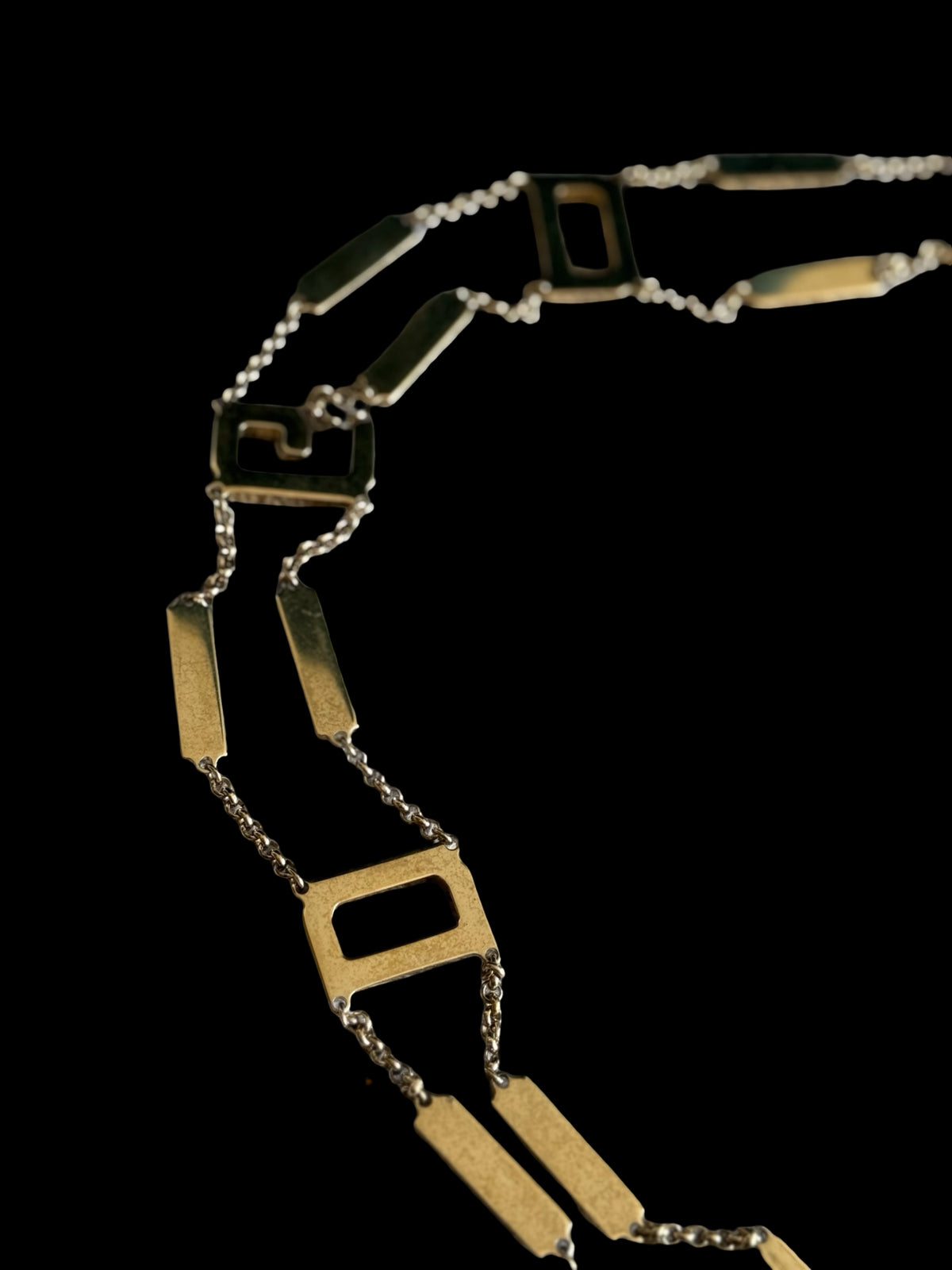 Vintage Women’s Dolce & Gabbana Gold Chain Belt 31-36” Blue Sapphire