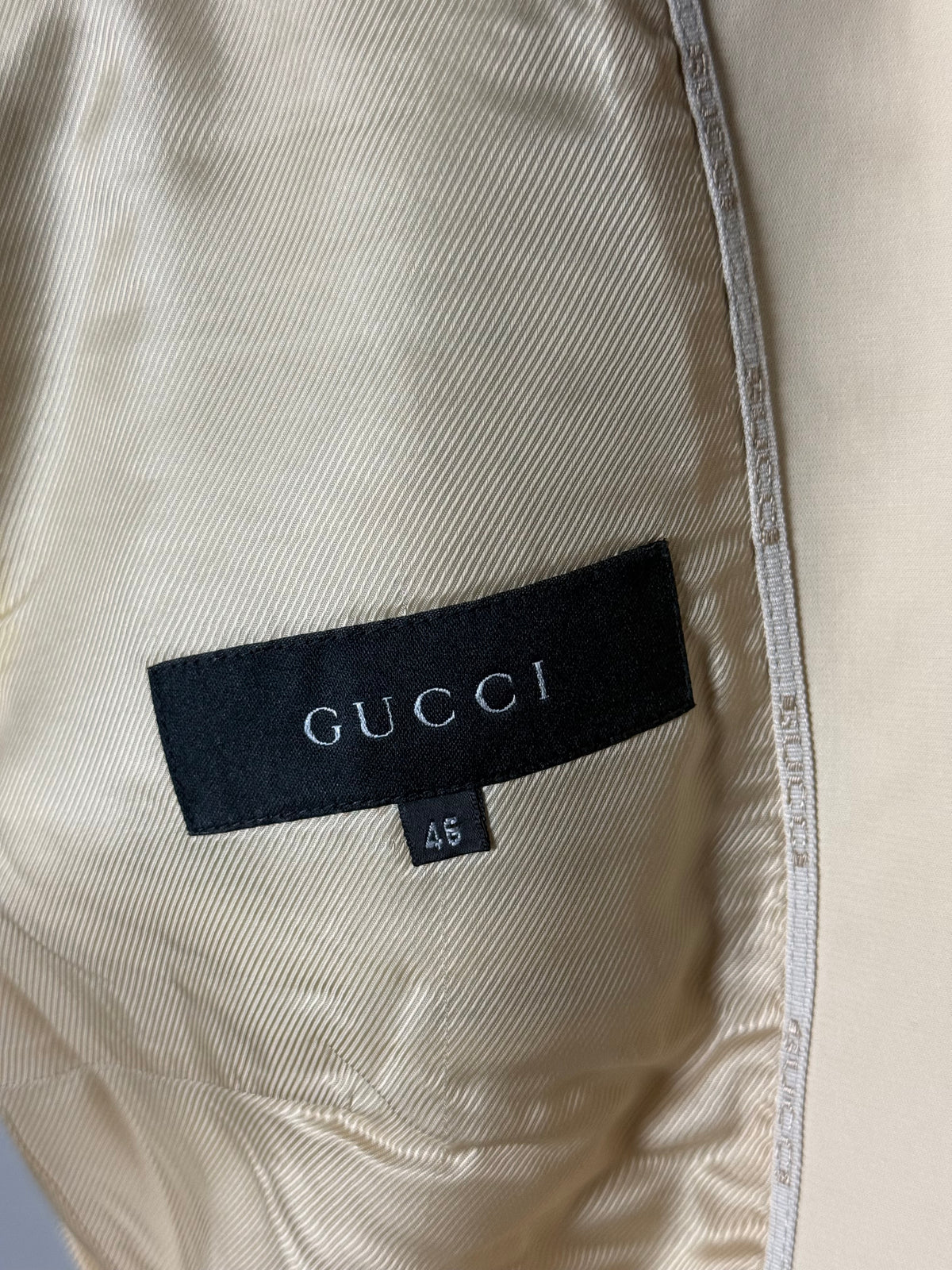 Vintage Women’s Gucci Tom Ford Era Cream Safari Jacket Belted IT46 UK14 Rare