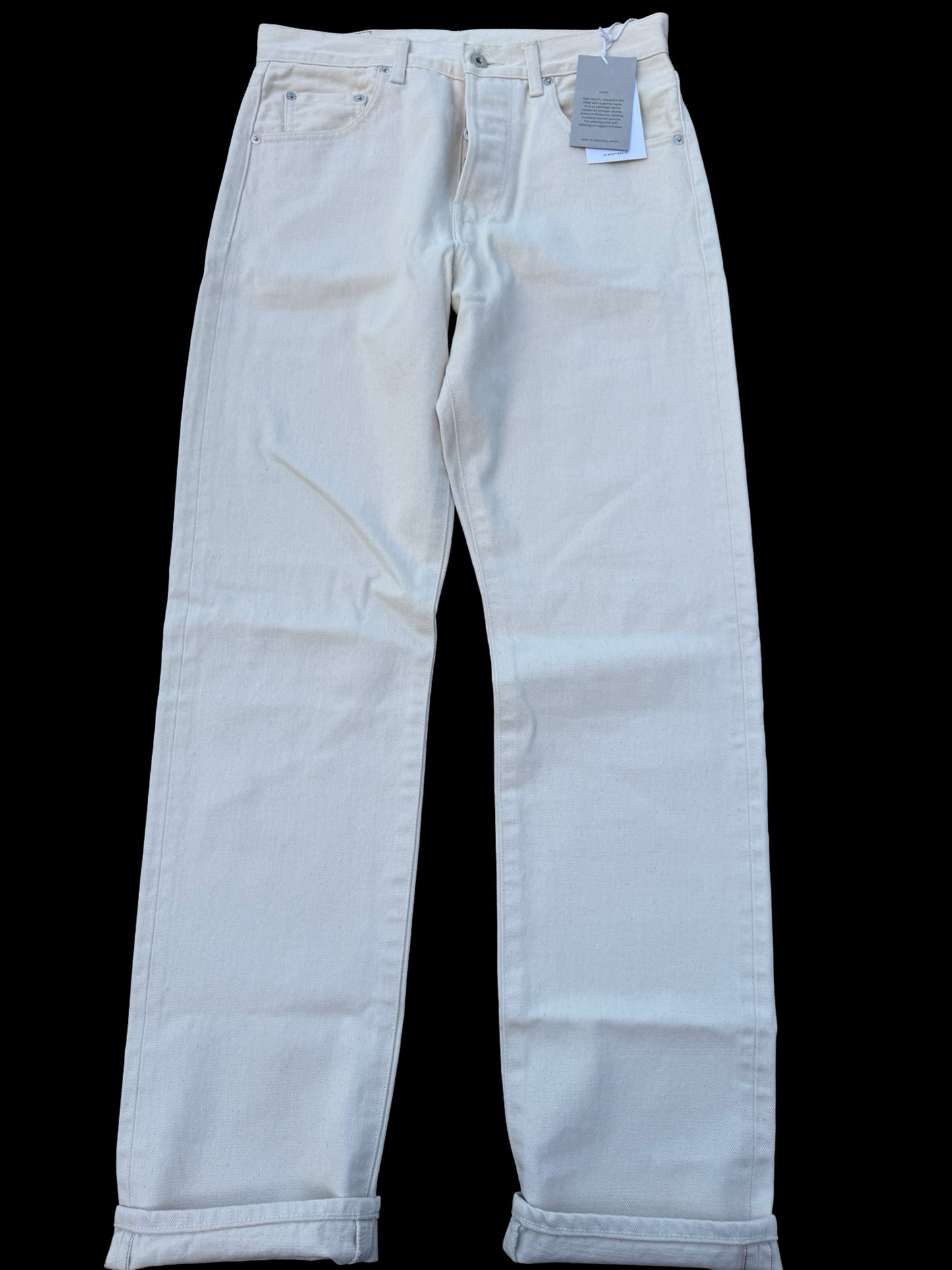 Natalino Japanese Selvedge Jeans 32 X 32” Ecru RRP £260